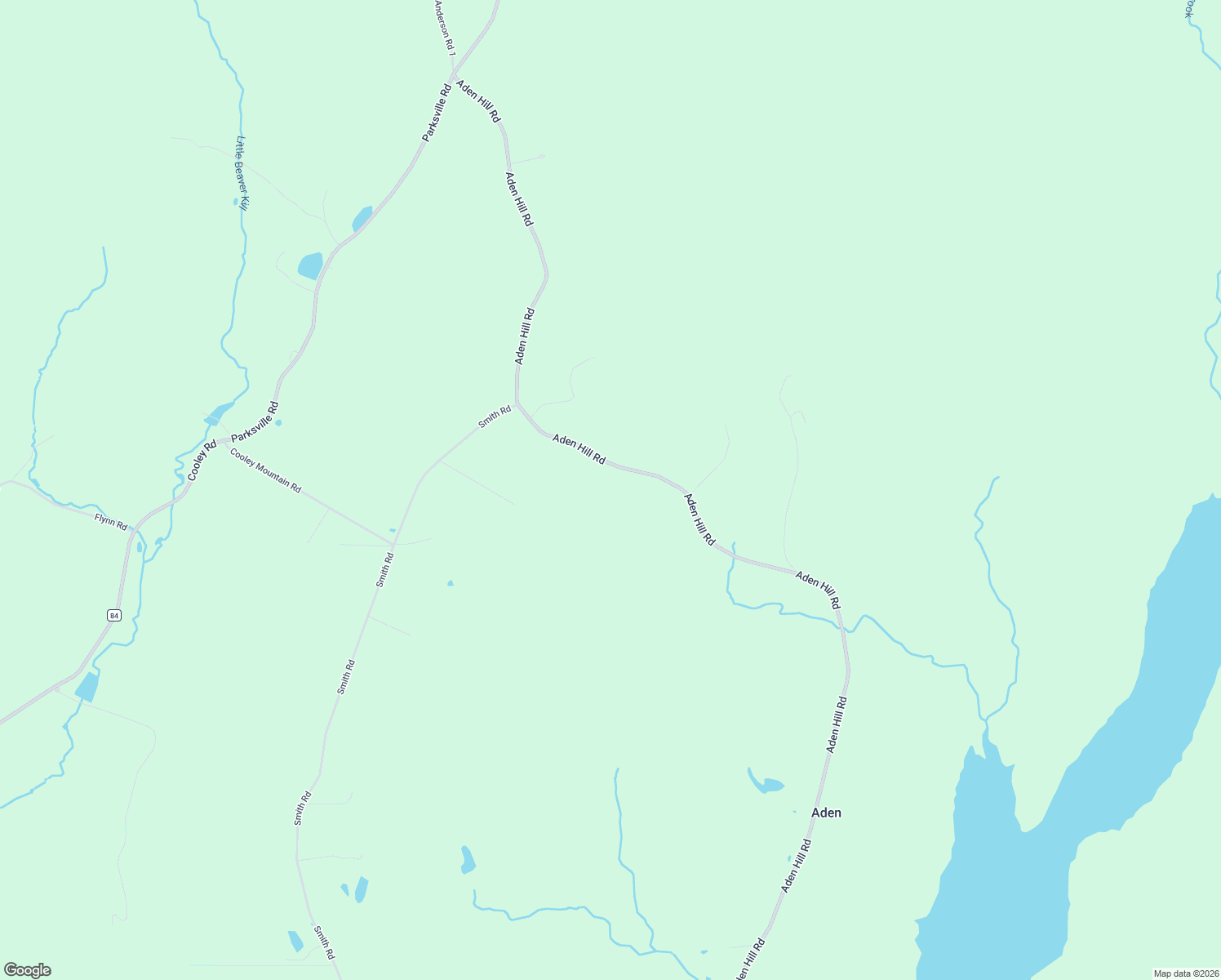 map of restaurants, bars, coffee shops, grocery stores, and more near 376 Aden Hill Road in Parksville