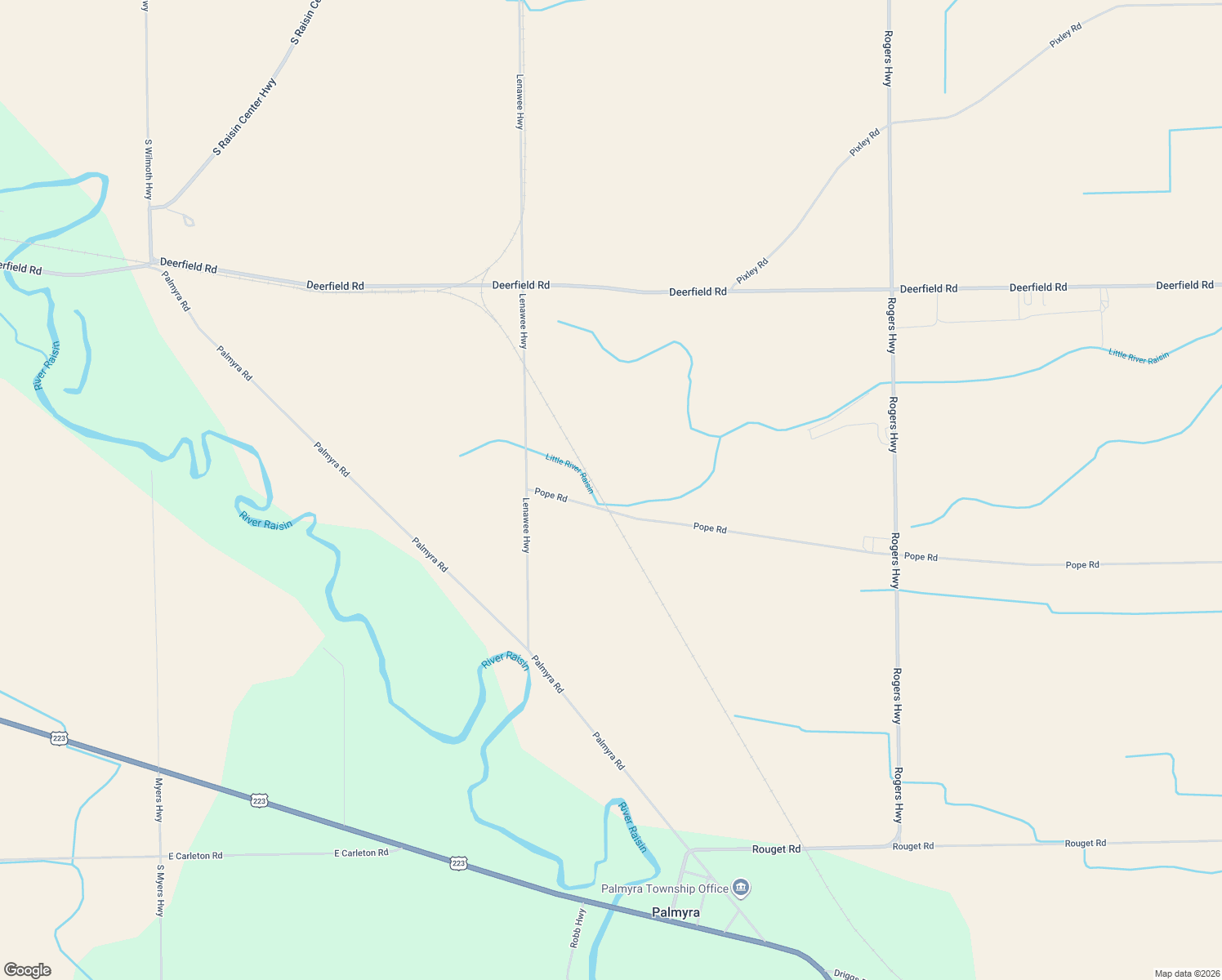 map of restaurants, bars, coffee shops, grocery stores, and more near 3102 Pope Road in Palmyra