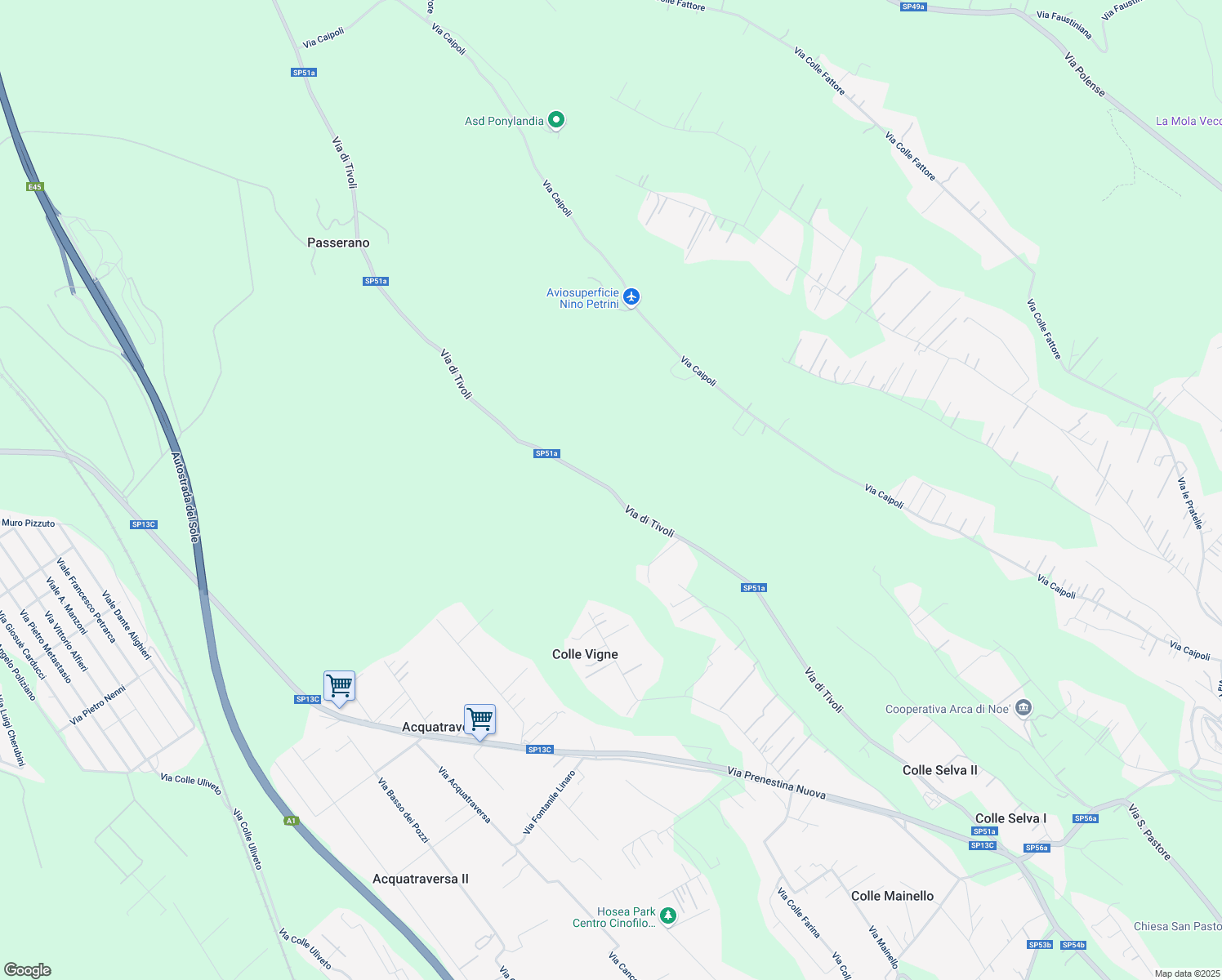 map of restaurants, bars, coffee shops, grocery stores, and more near in Metropolitan City of Rome Capital