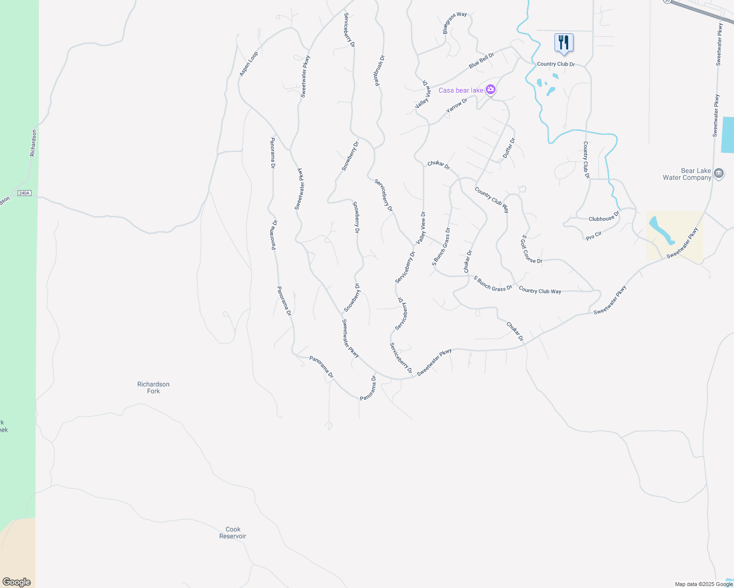 map of restaurants, bars, coffee shops, grocery stores, and more near 3212 Snowshoe Circle in Garden City