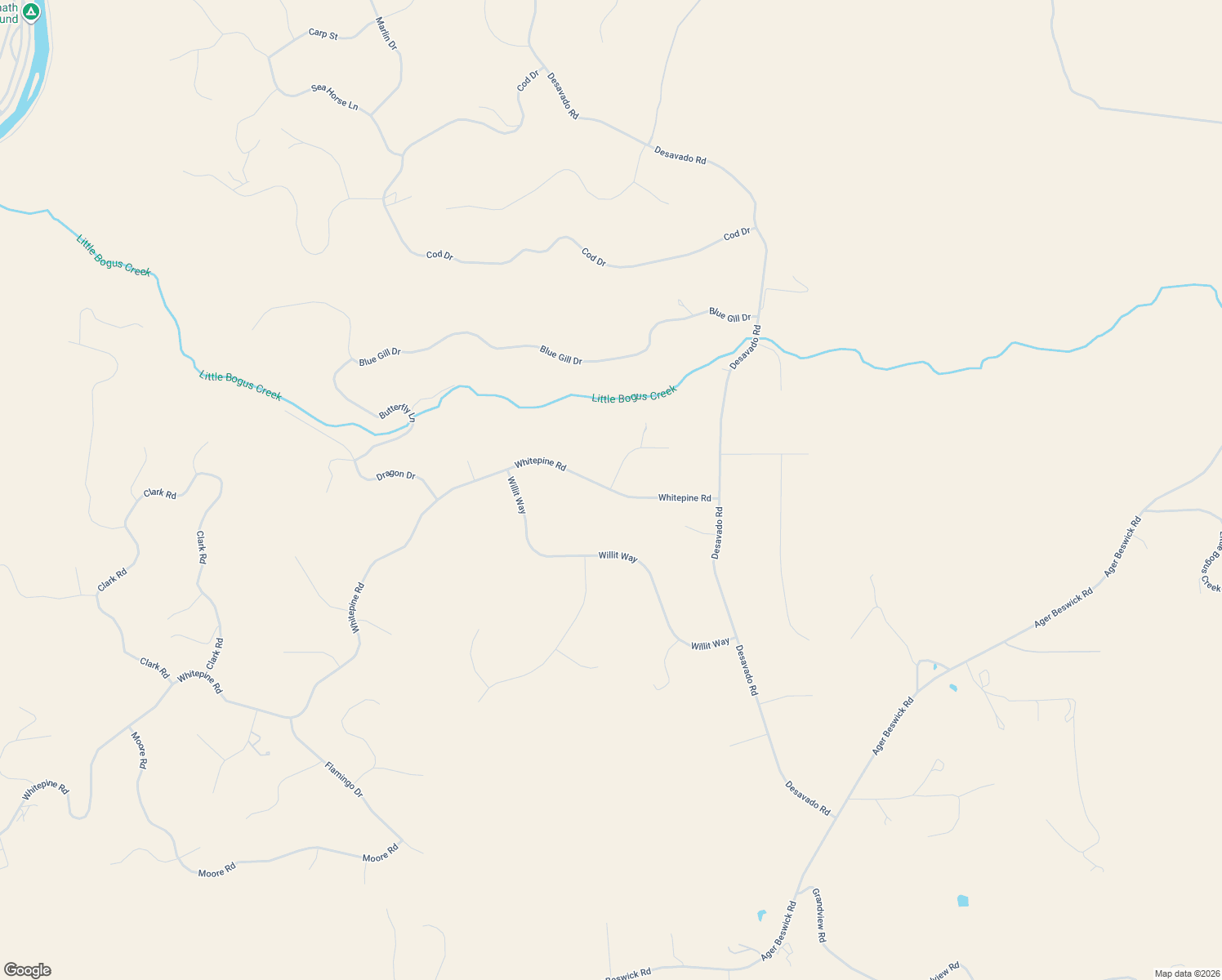 map of restaurants, bars, coffee shops, grocery stores, and more near 7547 Whitepine Road in Montague