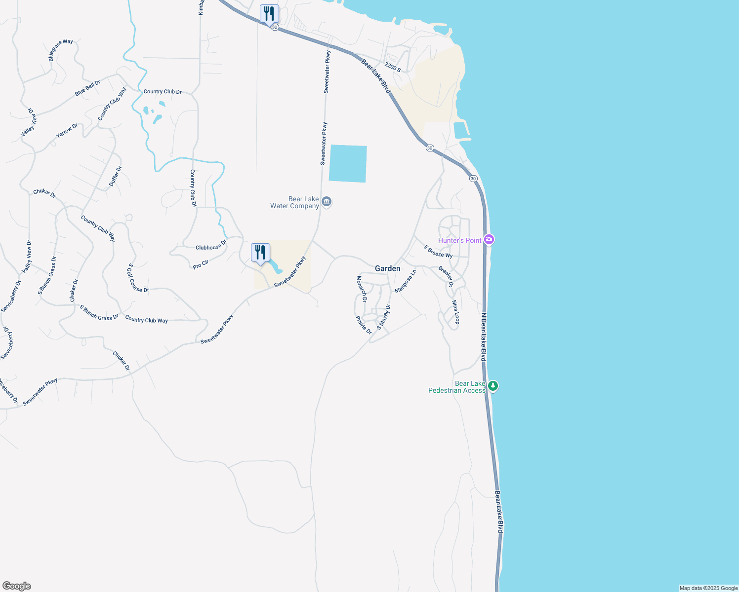 map of restaurants, bars, coffee shops, grocery stores, and more near 3125 Prairie Drive in Garden City