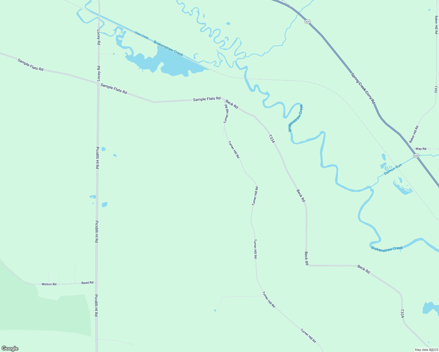 map of restaurants, bars, coffee shops, grocery stores, and more near 2705 Turner Hill Road in Corry