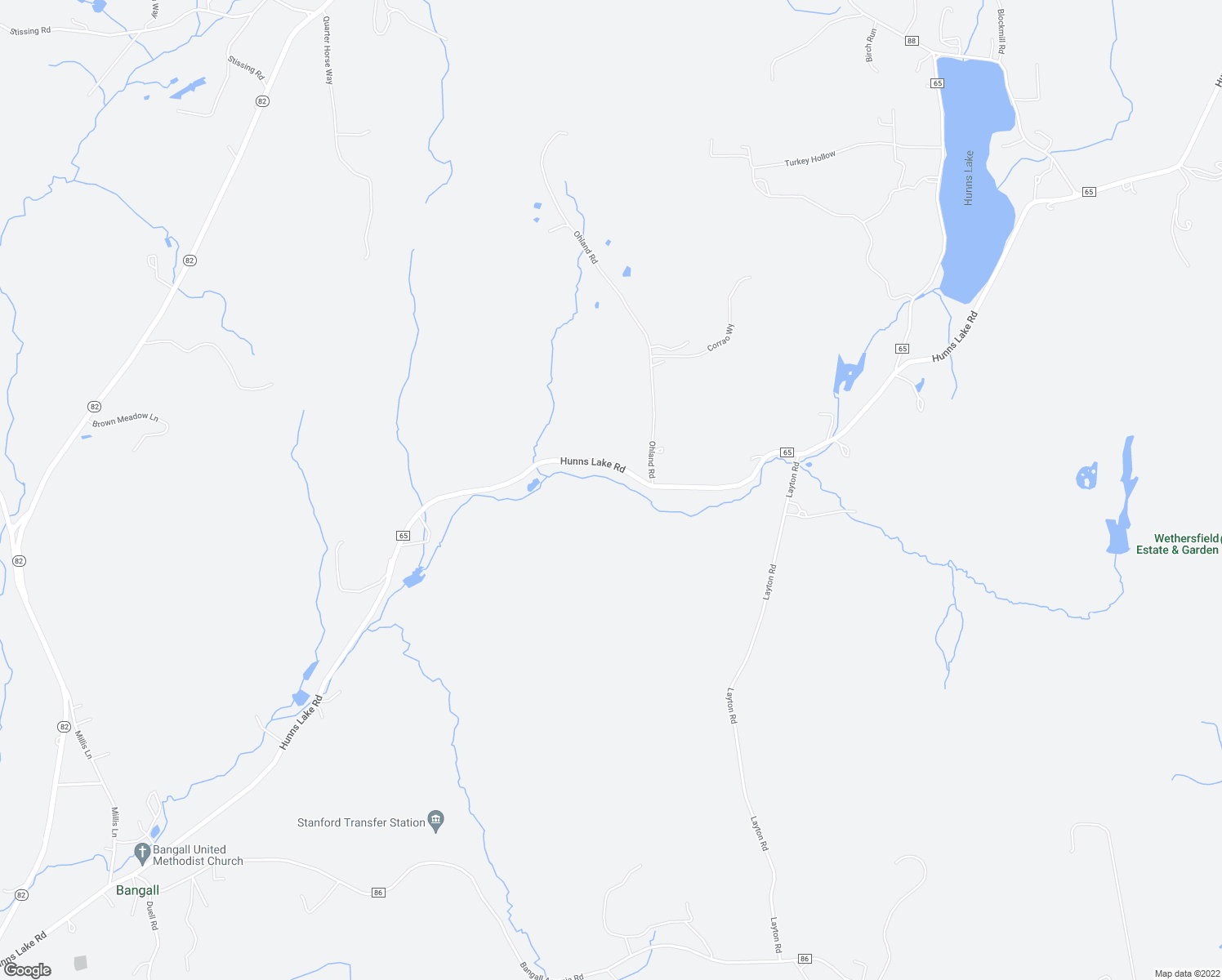 map of restaurants, bars, coffee shops, grocery stores, and more near 462 County Road 65 in Stanfordville