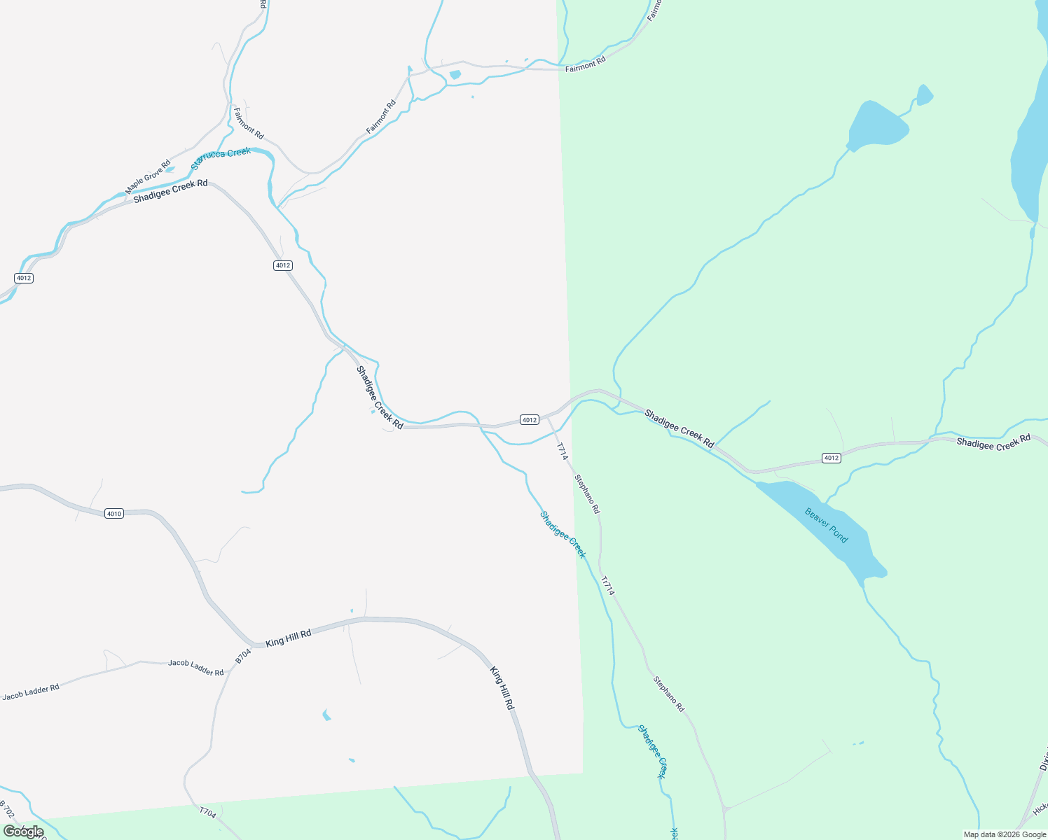 map of restaurants, bars, coffee shops, grocery stores, and more near Shadigee Creek Rd in Starrucca