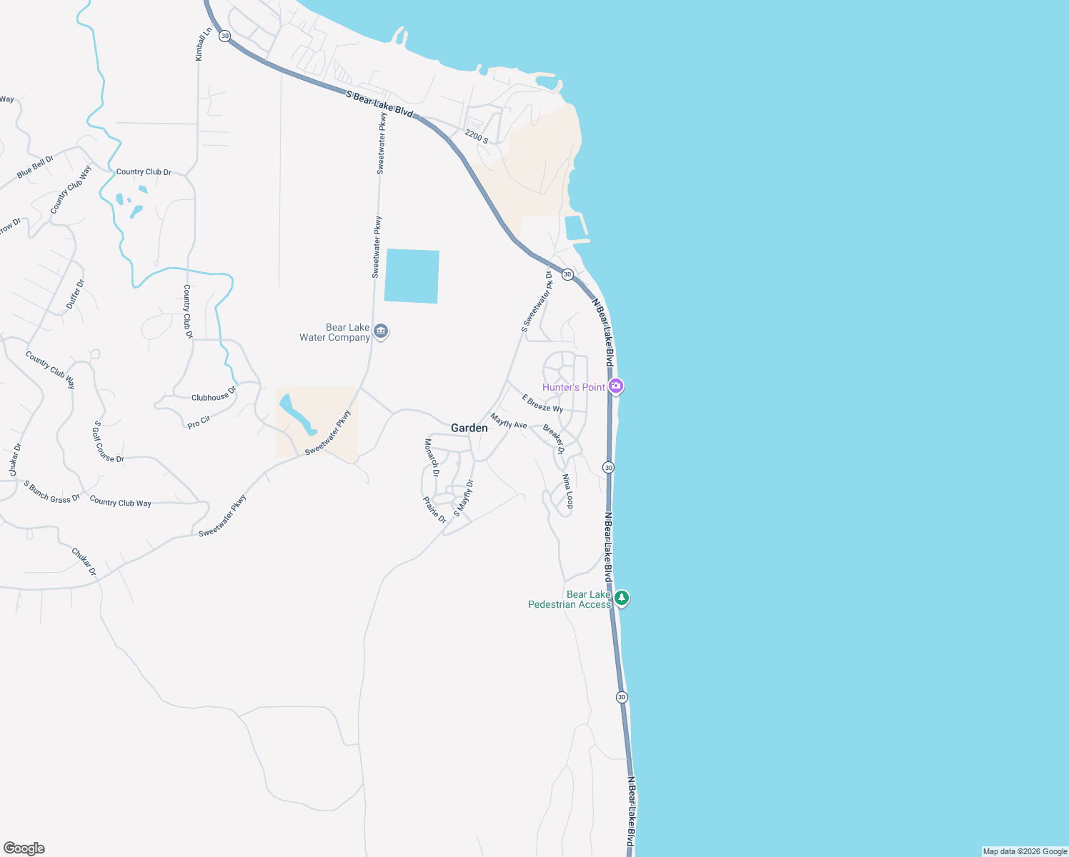 map of restaurants, bars, coffee shops, grocery stores, and more near South Edgemont Drive in Garden