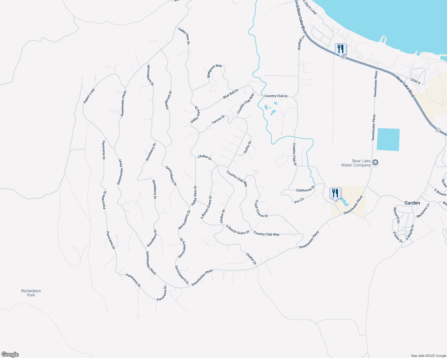 map of restaurants, bars, coffee shops, grocery stores, and more near 2869 Chukar Drive in Garden City