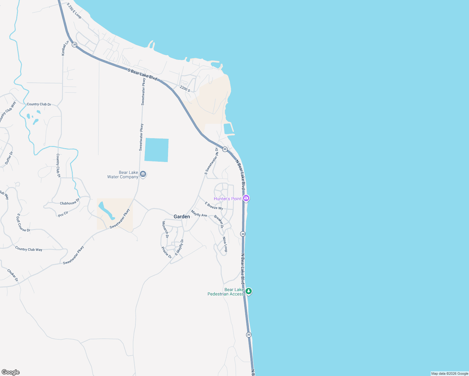 map of restaurants, bars, coffee shops, grocery stores, and more near South Edgemont Drive in Garden