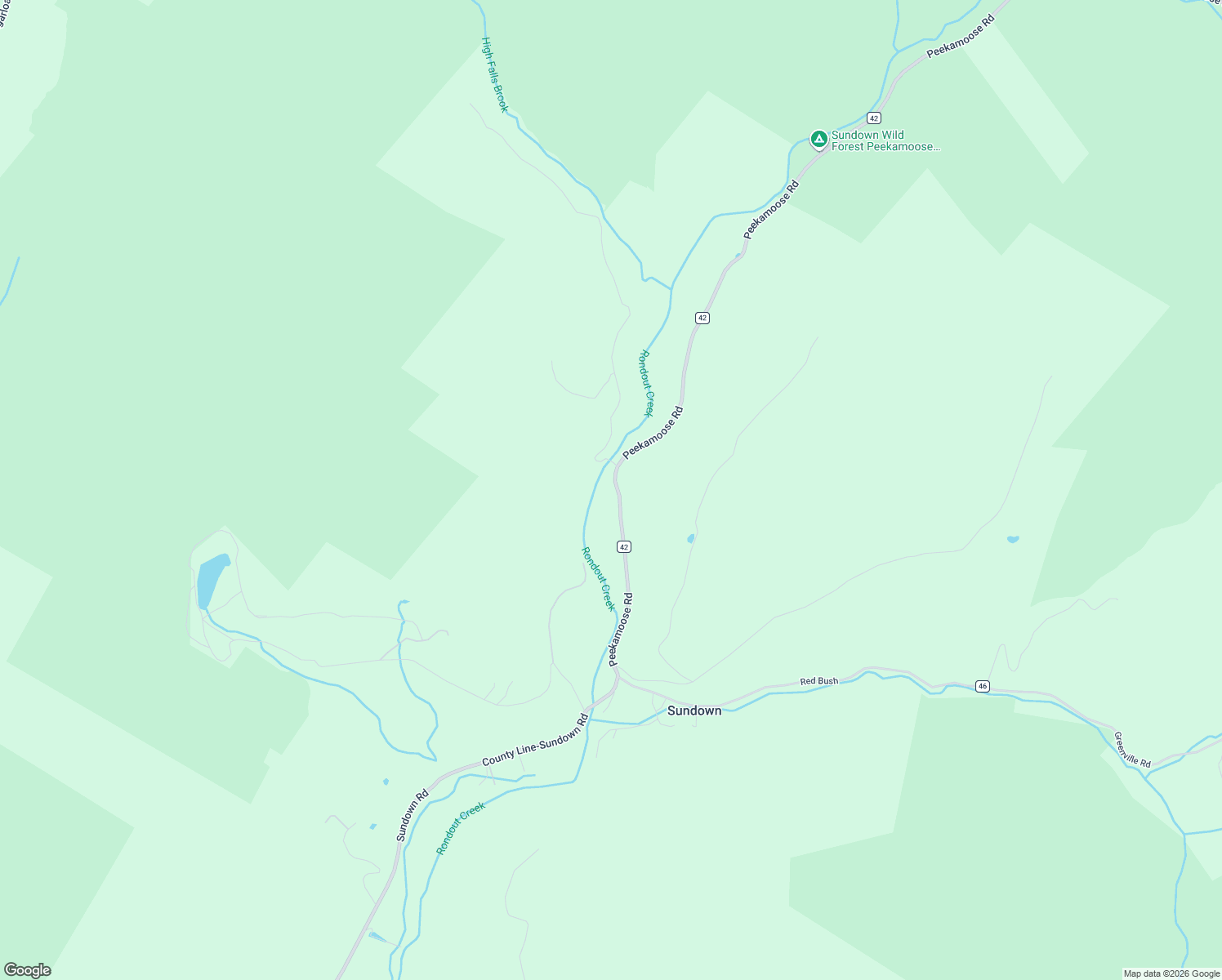 map of restaurants, bars, coffee shops, grocery stores, and more near 21 Peekamoose Road in Grahamsville