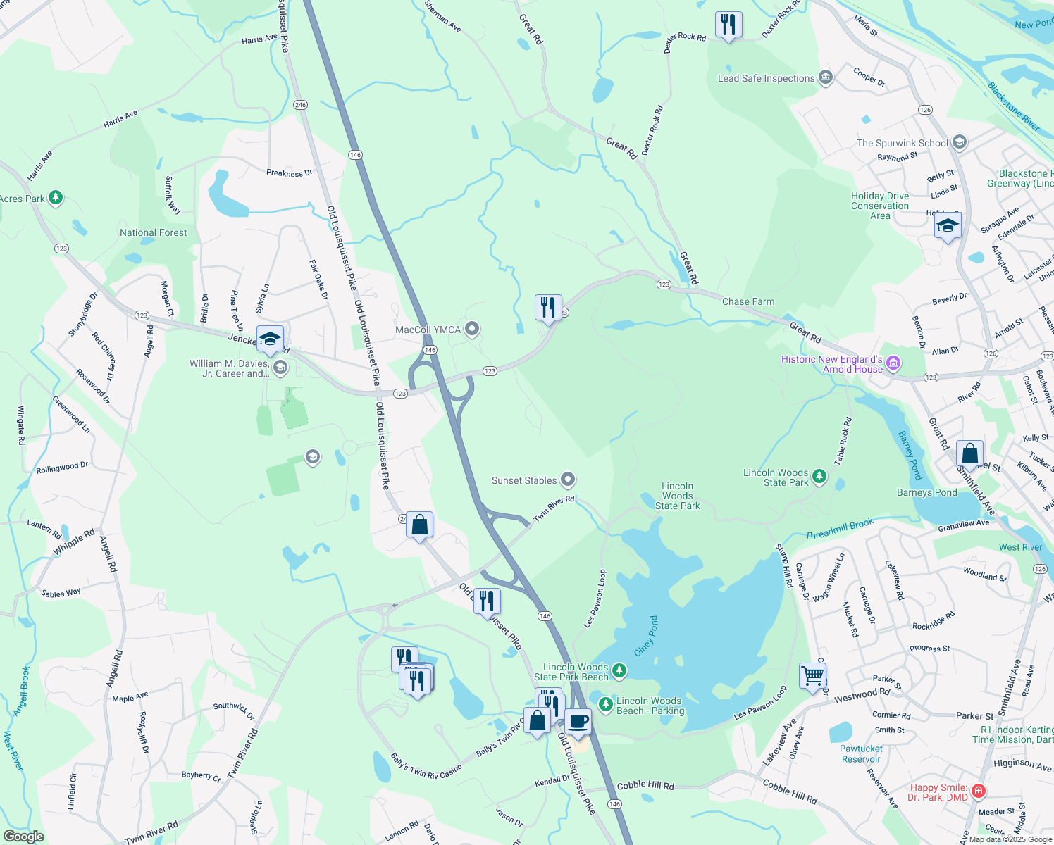 41 Breakneck Hill Road, Lincoln RI Walk Score