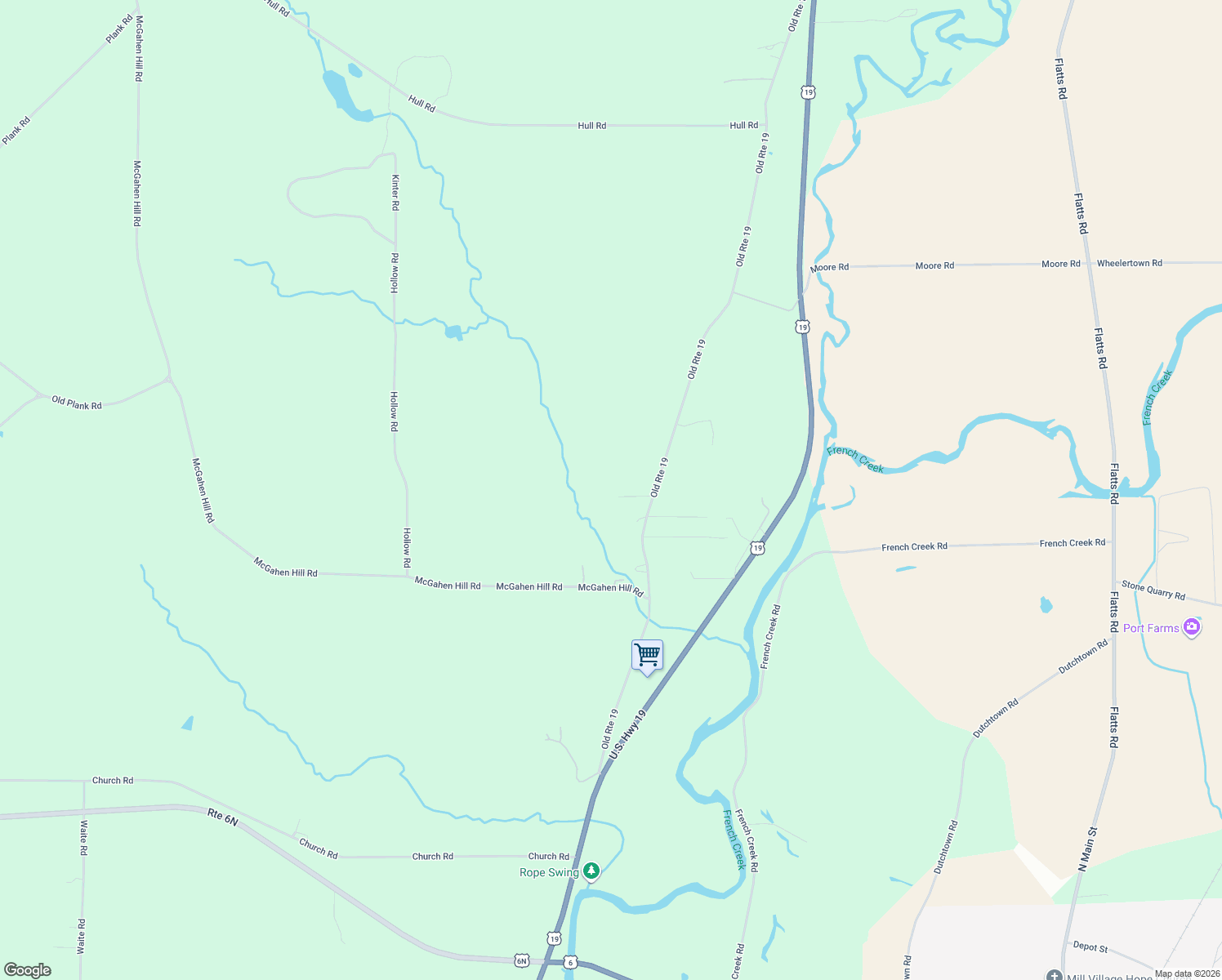 map of restaurants, bars, coffee shops, grocery stores, and more near 63 Cherokee Drive in Waterford
