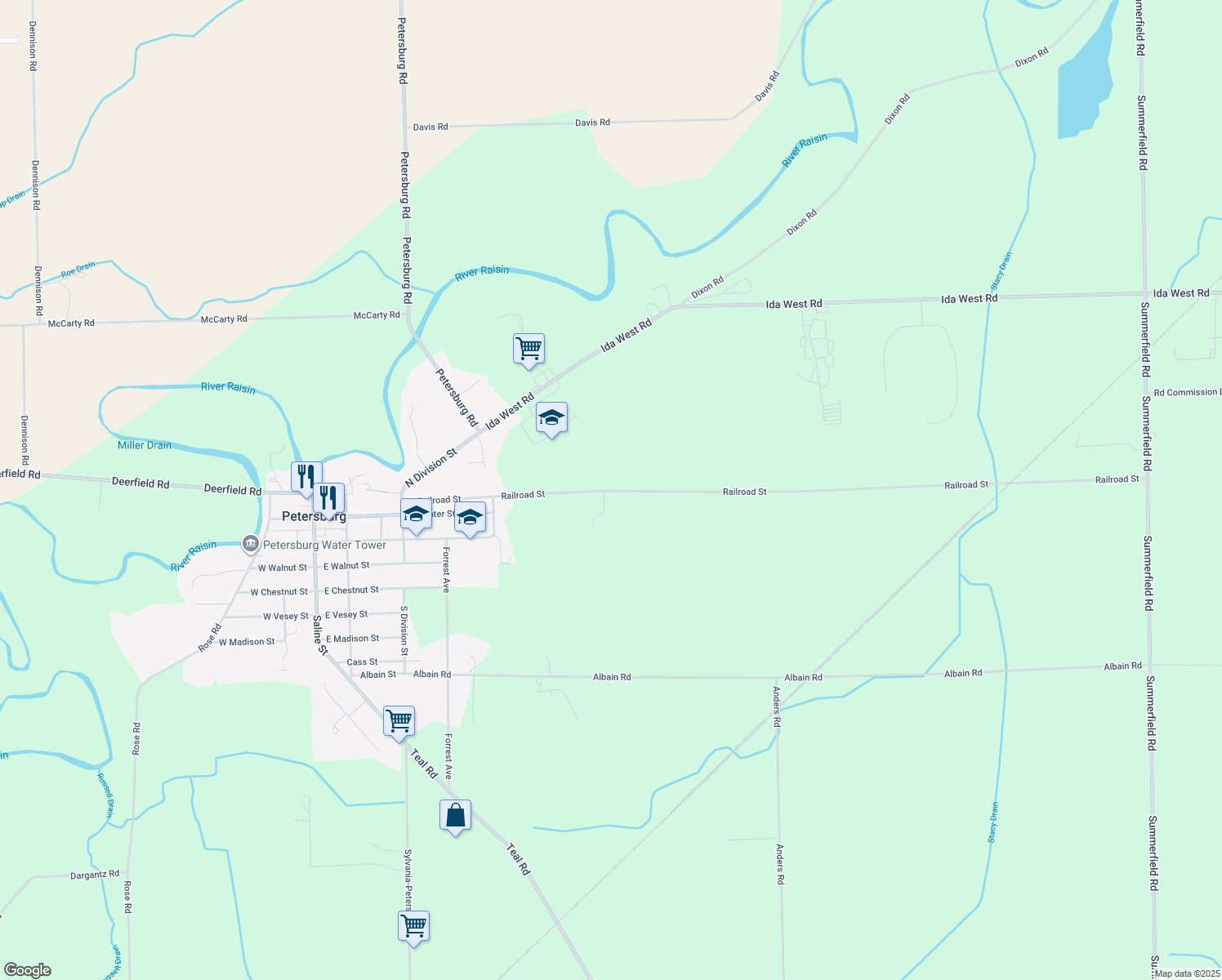 17650 East Railroad Street, Petersburg MI Walk Score