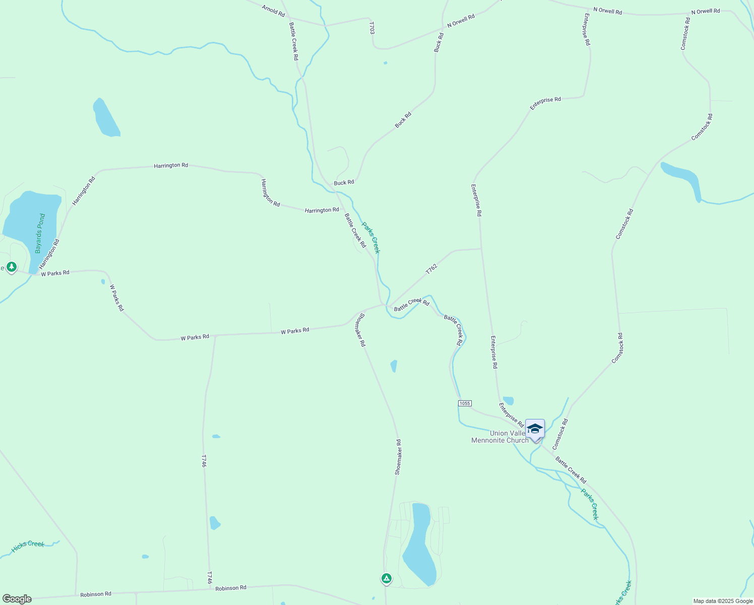 map of restaurants, bars, coffee shops, grocery stores, and more near 2039 West Parks Road in Ulster