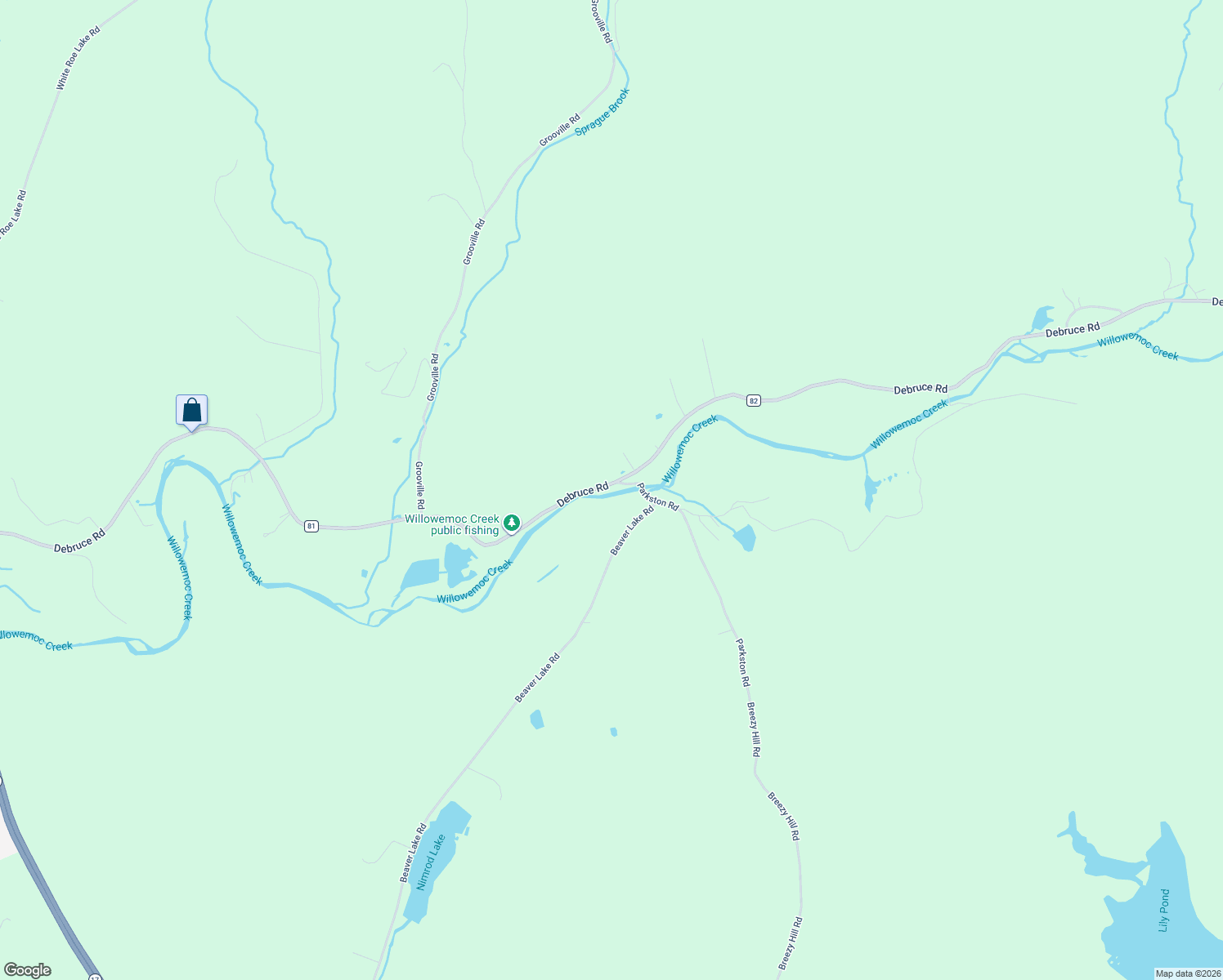 map of restaurants, bars, coffee shops, grocery stores, and more near 640 Debruce Road in Livingston Manor
