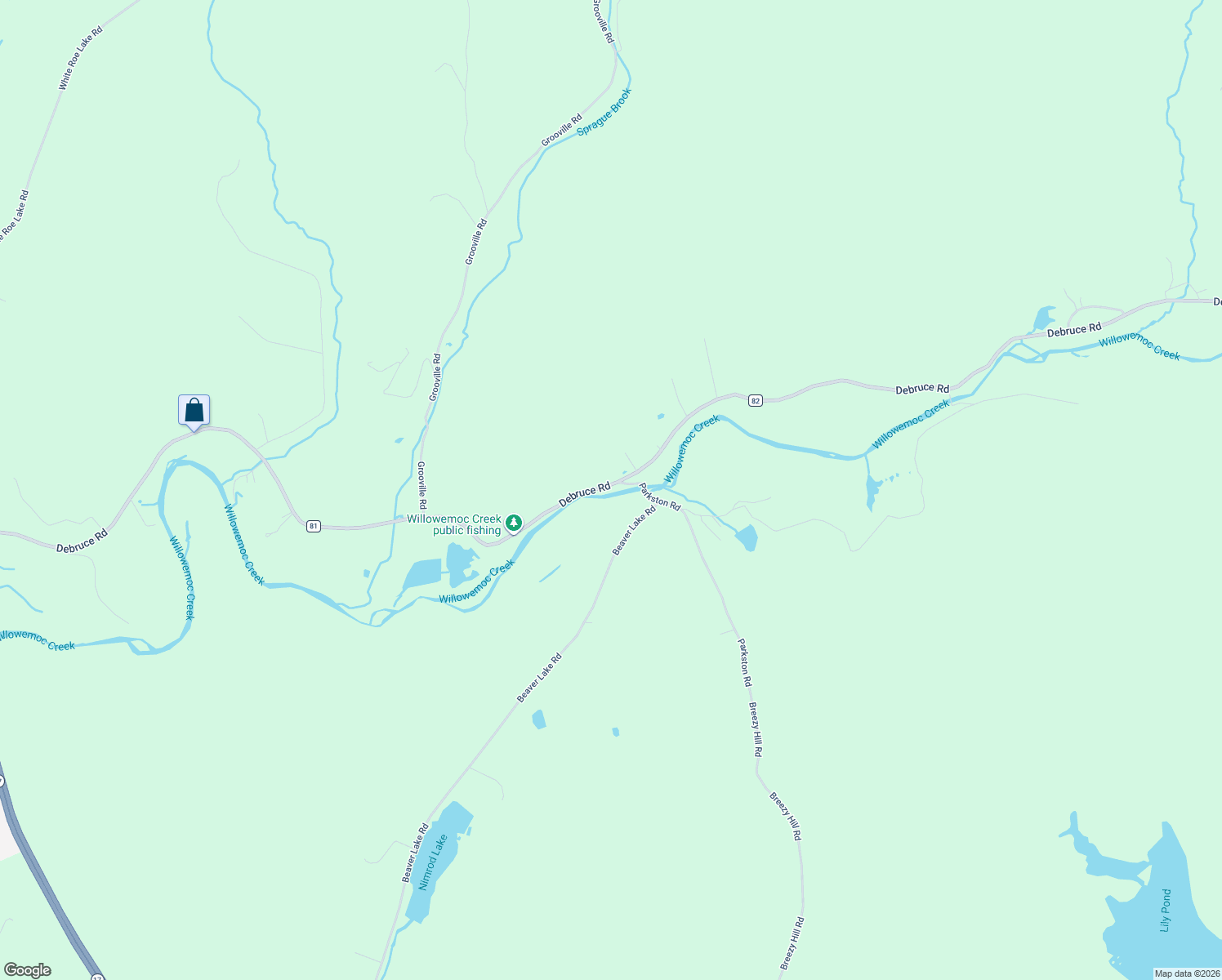 map of restaurants, bars, coffee shops, grocery stores, and more near 640 Debruce Road in Livingston Manor
