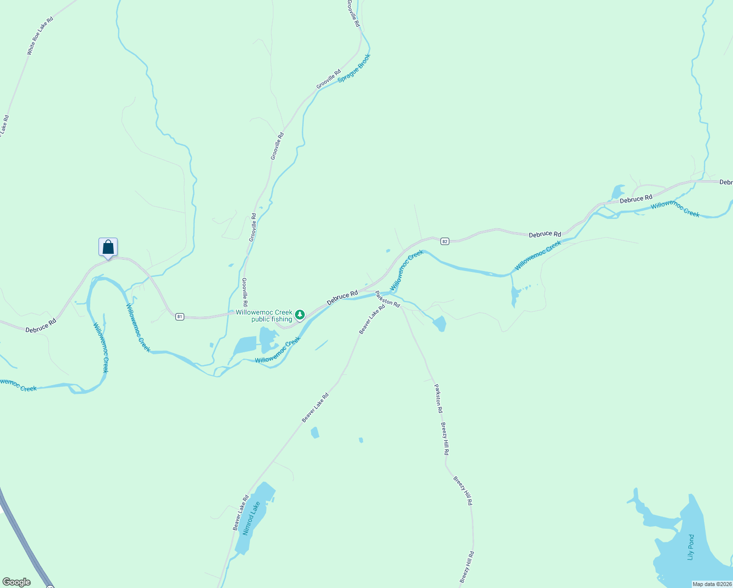 map of restaurants, bars, coffee shops, grocery stores, and more near 640 Debruce Road in Livingston Manor