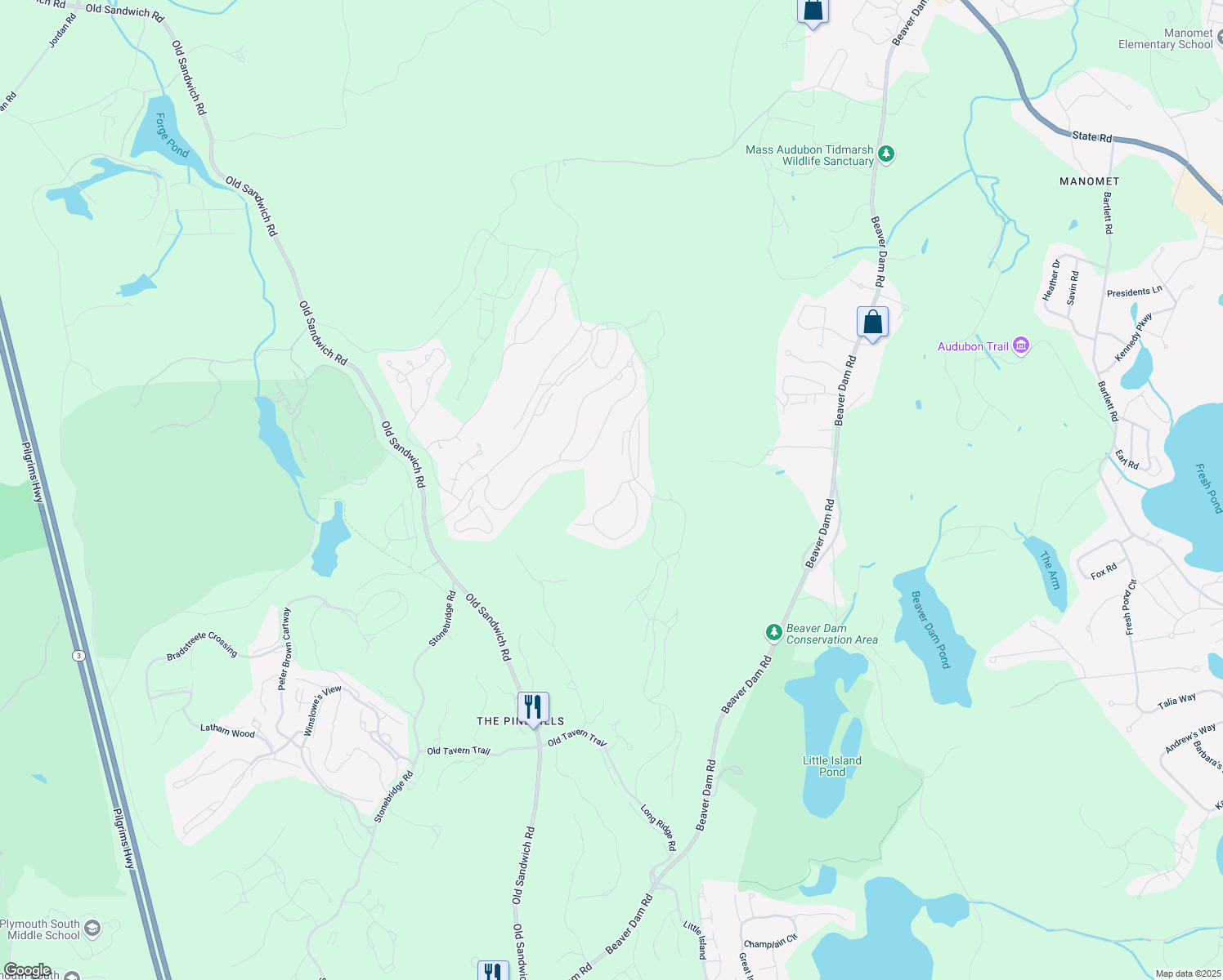 map of restaurants, bars, coffee shops, grocery stores, and more near 17 Hatherly Rise in Plymouth