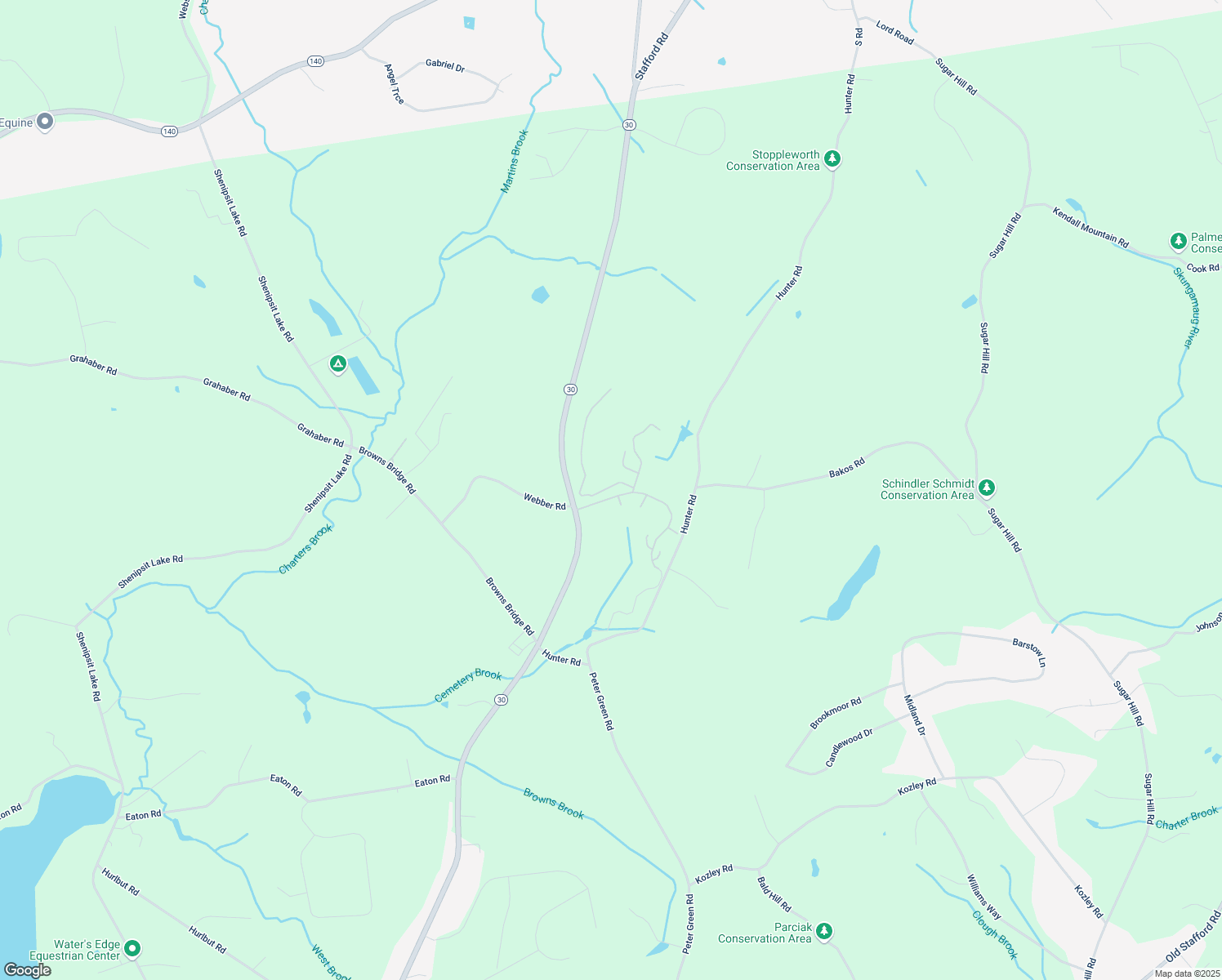 map of restaurants, bars, coffee shops, grocery stores, and more near 7 Amelia Lane in Tolland