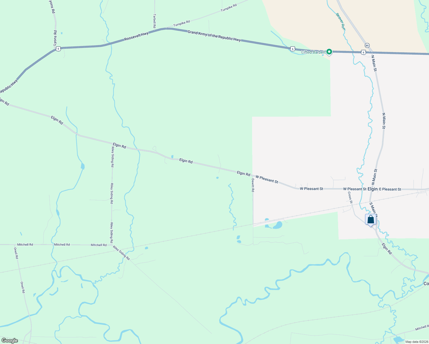 map of restaurants, bars, coffee shops, grocery stores, and more near 10835 Elgin Rd in Corry