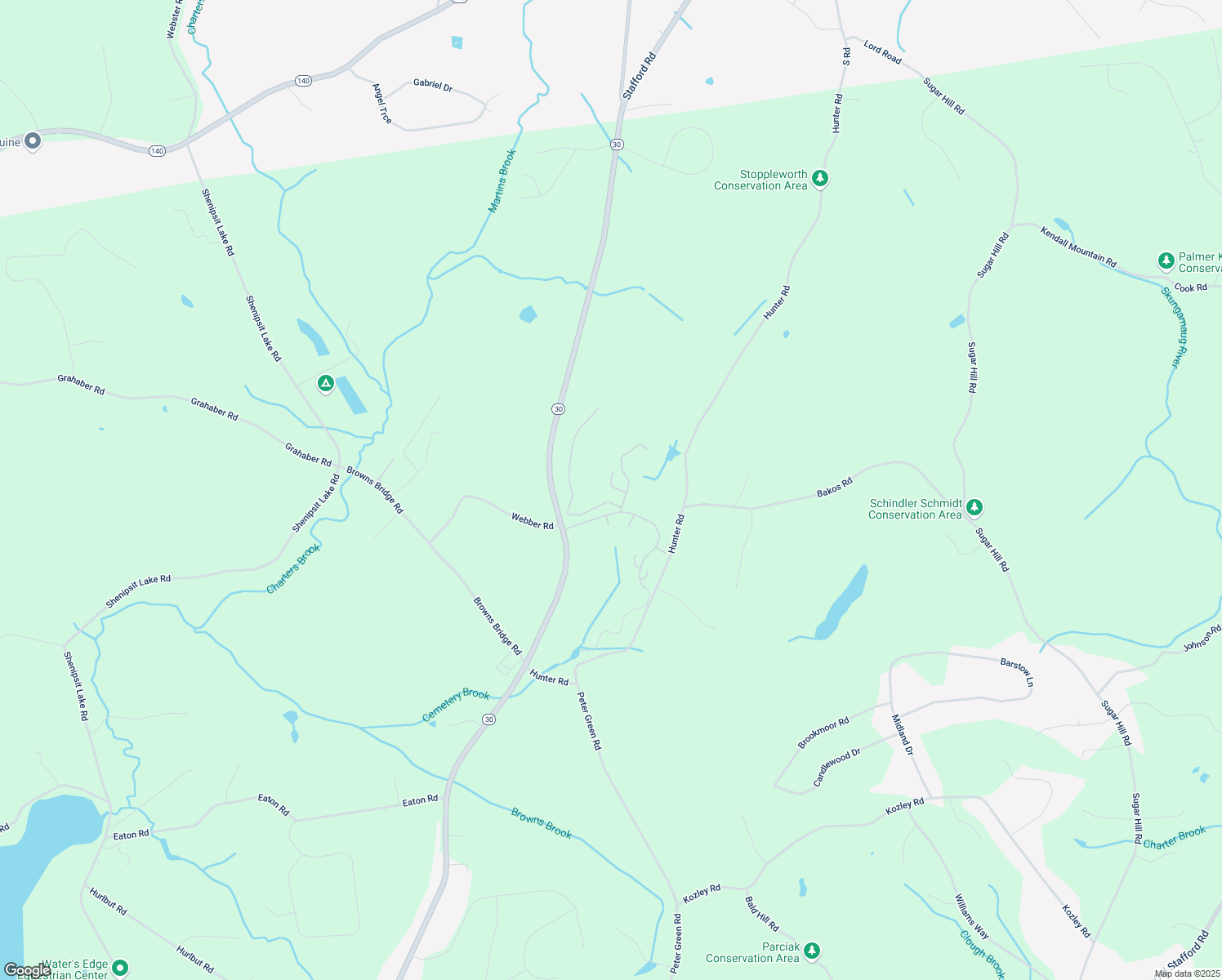 map of restaurants, bars, coffee shops, grocery stores, and more near 7 Amelia Lane in Tolland