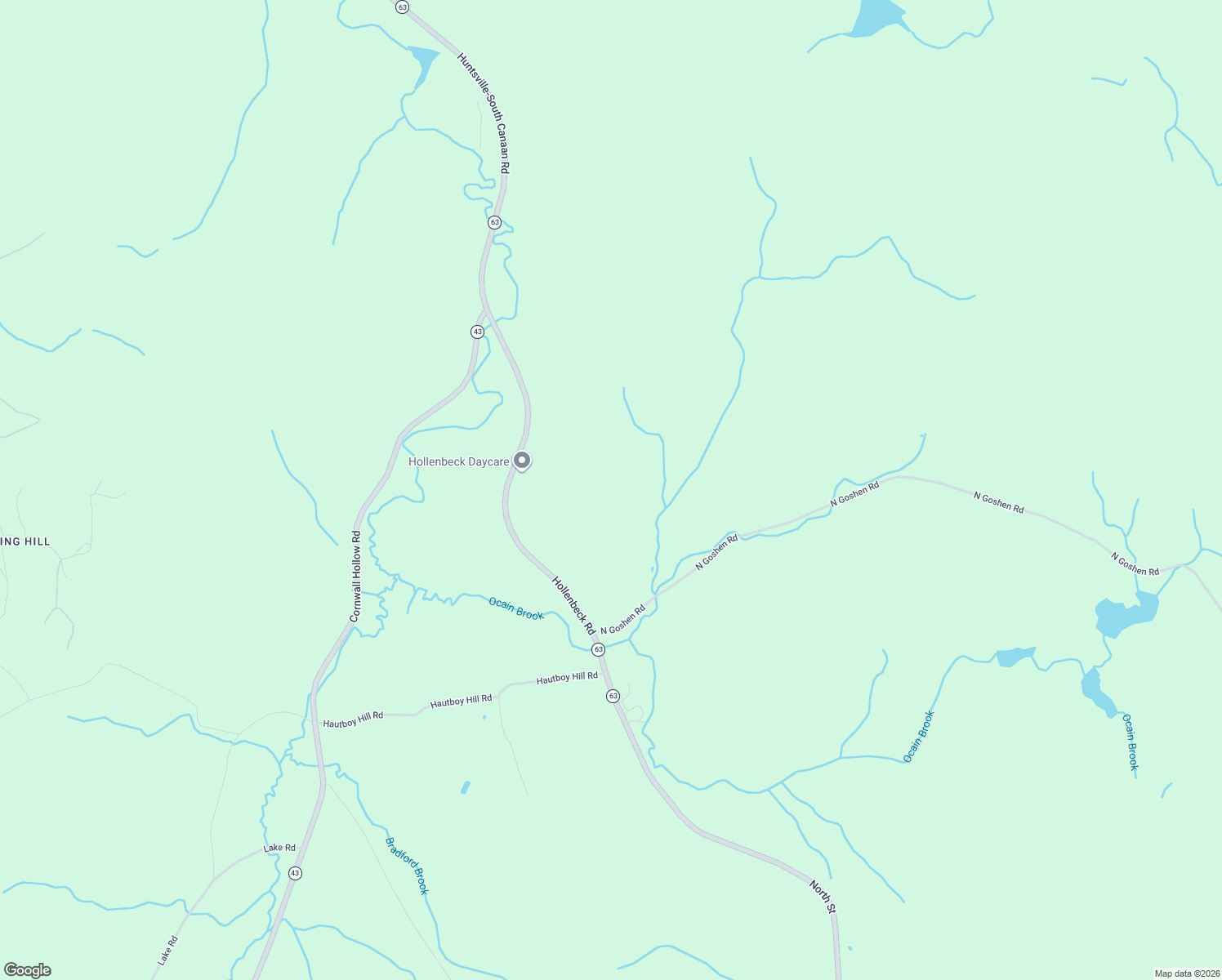 map of restaurants, bars, coffee shops, grocery stores, and more near 19 Hollenbeck Road in Cornwall