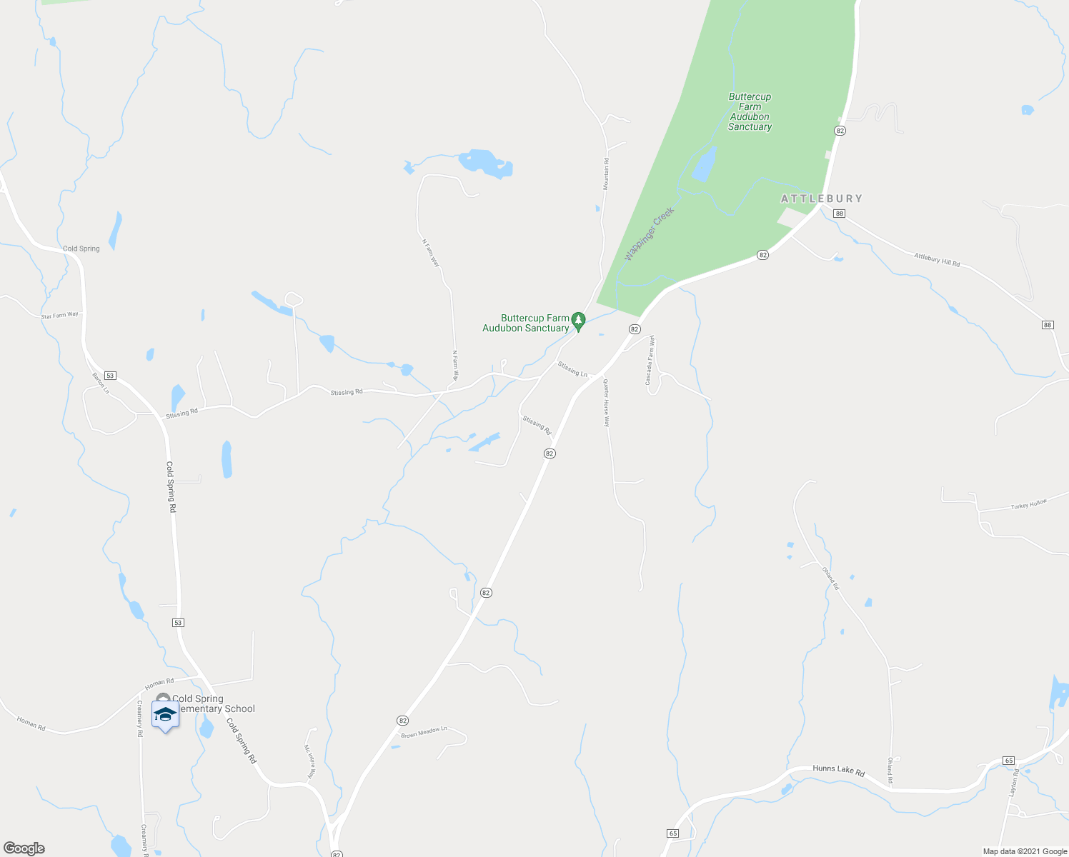 map of restaurants, bars, coffee shops, grocery stores, and more near 286 Stissing Road in Stanfordville