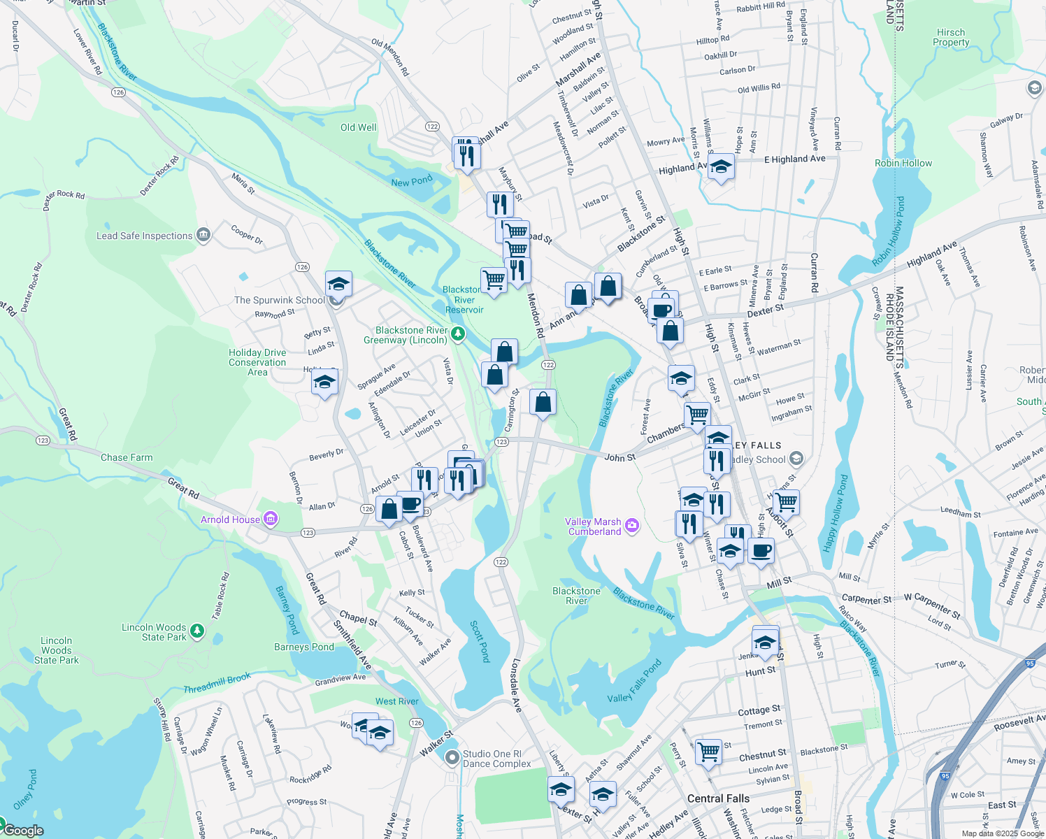 127 Lonsdale Main Street, Lincoln RI Walk Score