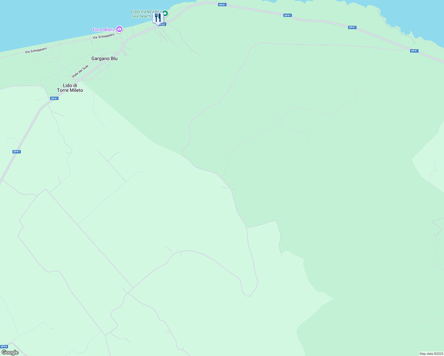 map of restaurants, bars, coffee shops, grocery stores, and more near in Province of Foggia