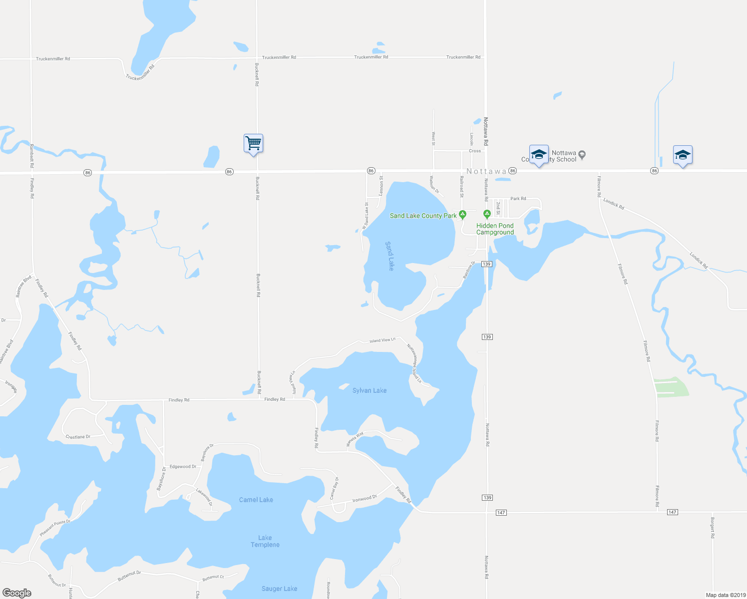 map of restaurants, bars, coffee shops, grocery stores, and more near 25638 Rainbow Drive in Sturgis