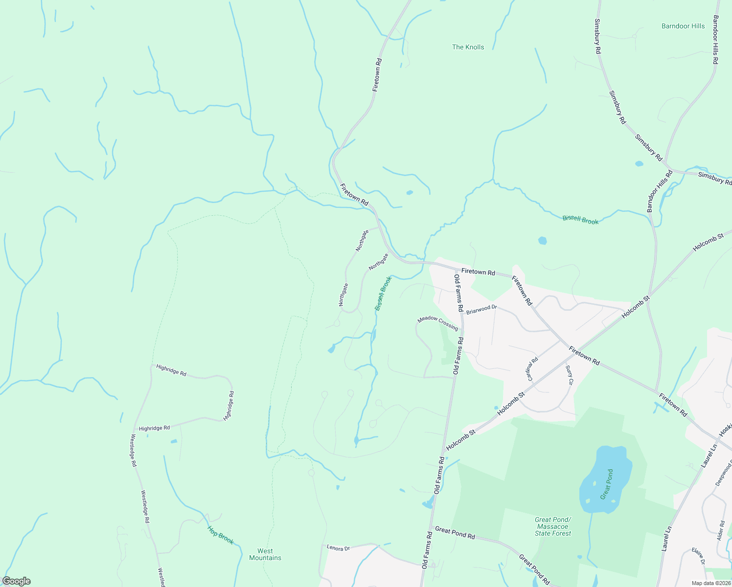 map of restaurants, bars, coffee shops, grocery stores, and more near 17 Northgate in Simsbury