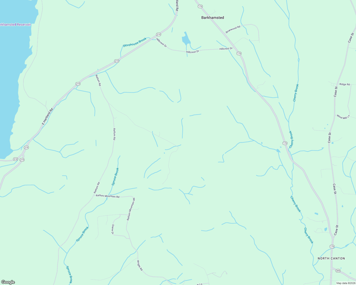 map of restaurants, bars, coffee shops, grocery stores, and more near 78 Lavander Road in Barkhamsted