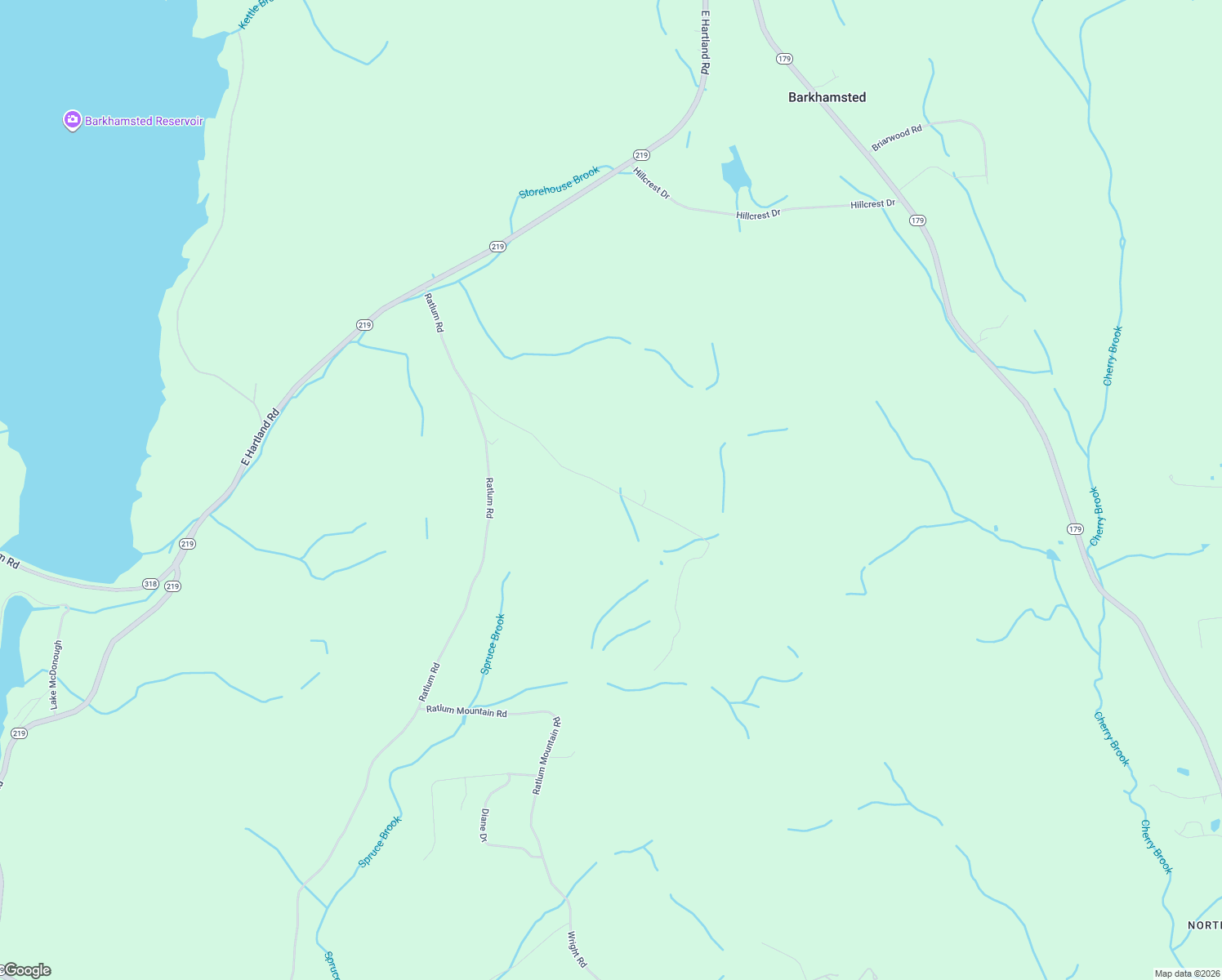map of restaurants, bars, coffee shops, grocery stores, and more near 78 Lavander Road in Barkhamsted
