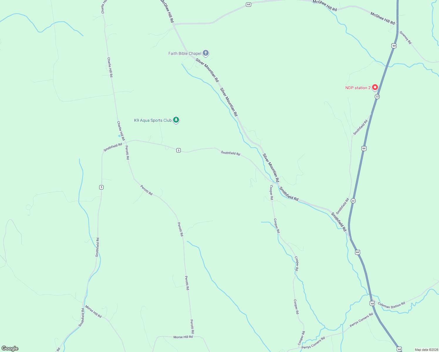 map of restaurants, bars, coffee shops, grocery stores, and more near 710 Smithfield Road in Millerton