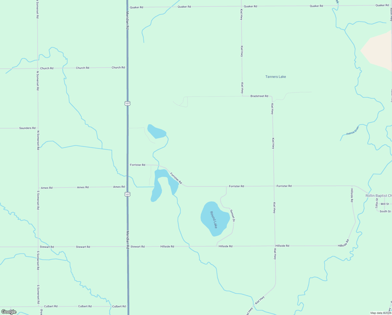map of restaurants, bars, coffee shops, grocery stores, and more near 18556 Forrister Road in Hudson