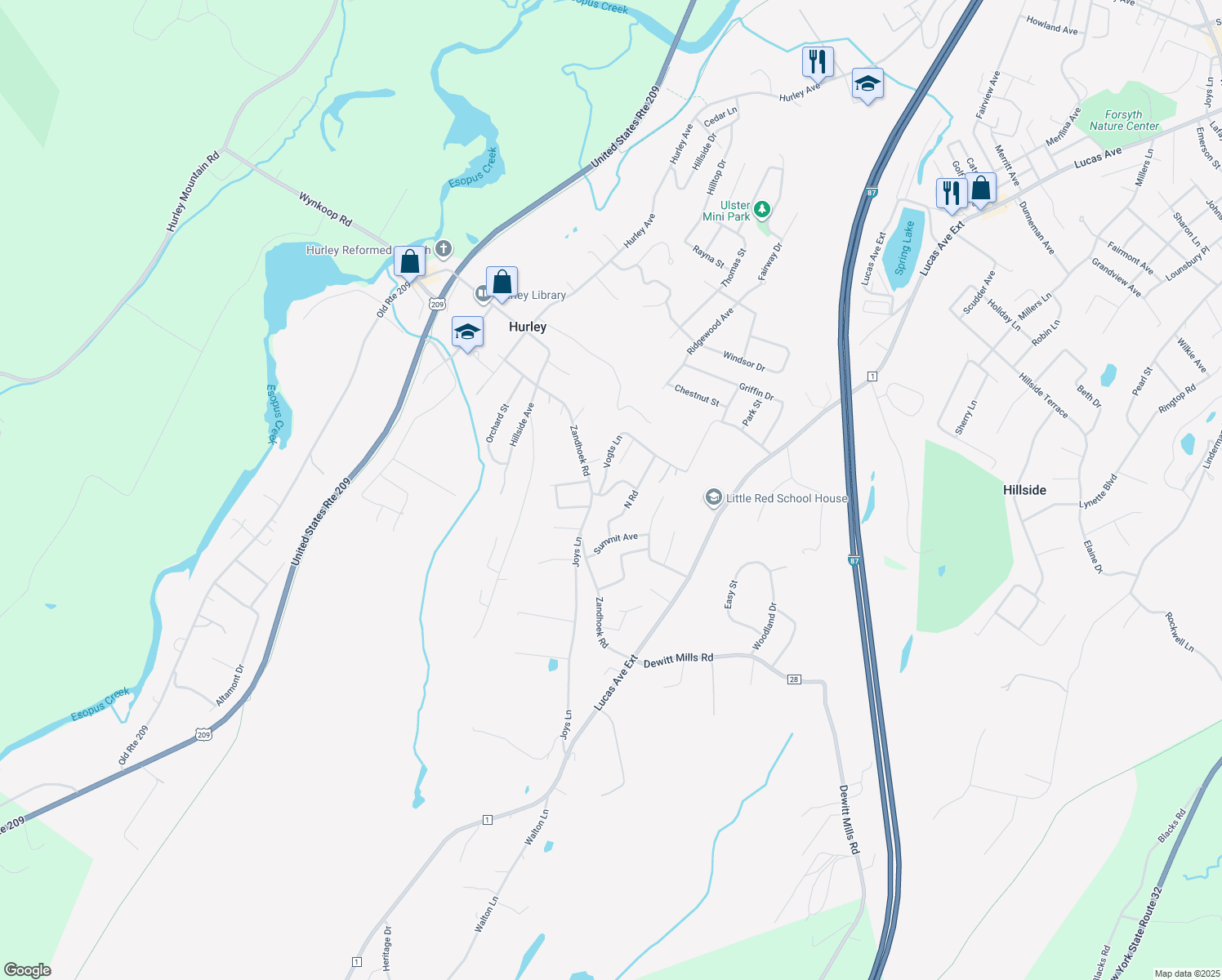 Hurley Avenue Exd, Hurley NY Walk Score