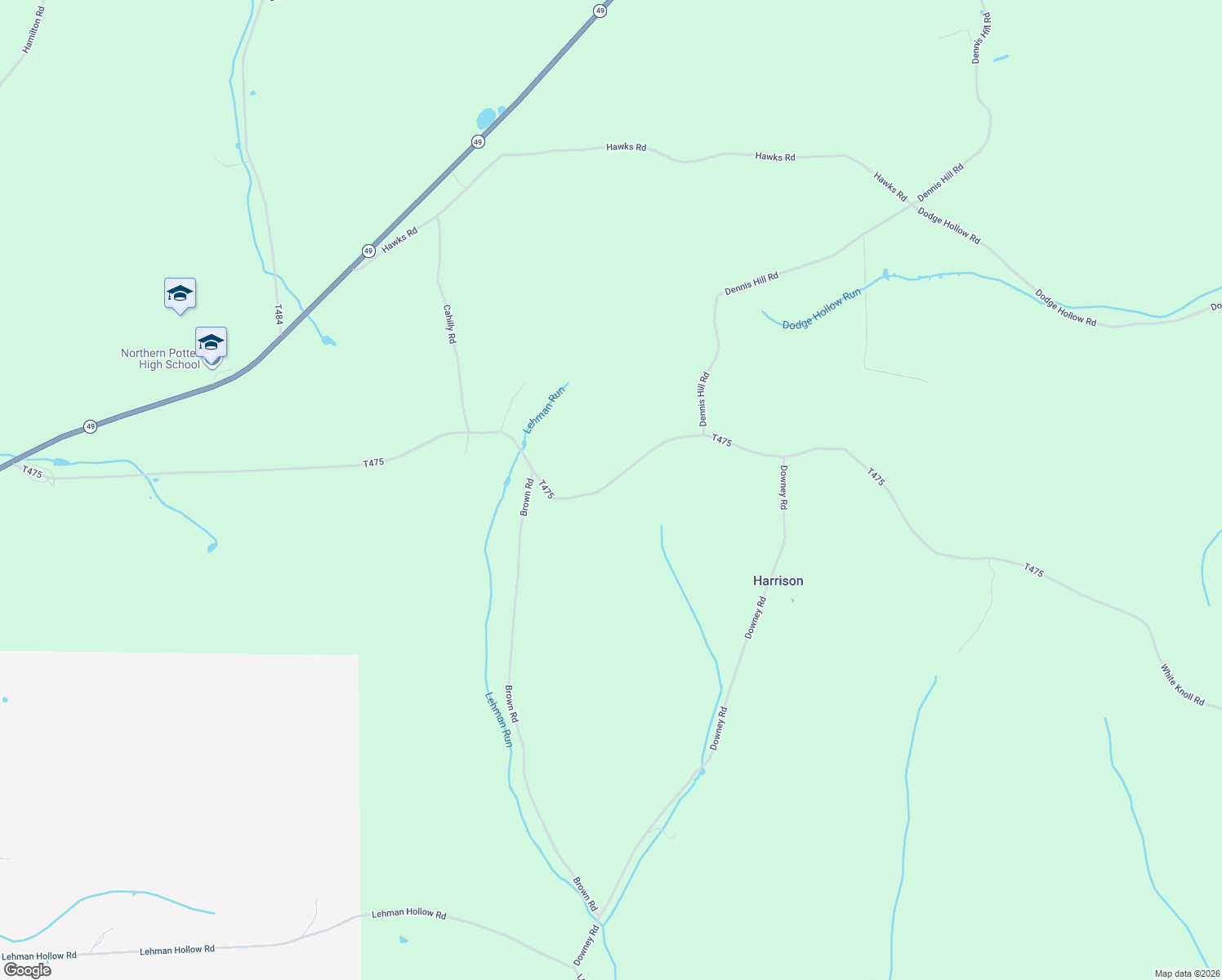 map of restaurants, bars, coffee shops, grocery stores, and more near 1354 White Knoll Road in Ulysses