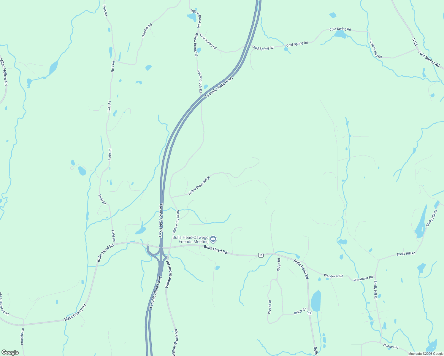 map of restaurants, bars, coffee shops, grocery stores, and more near 94 Willow Brook Ridge in Clinton Corners