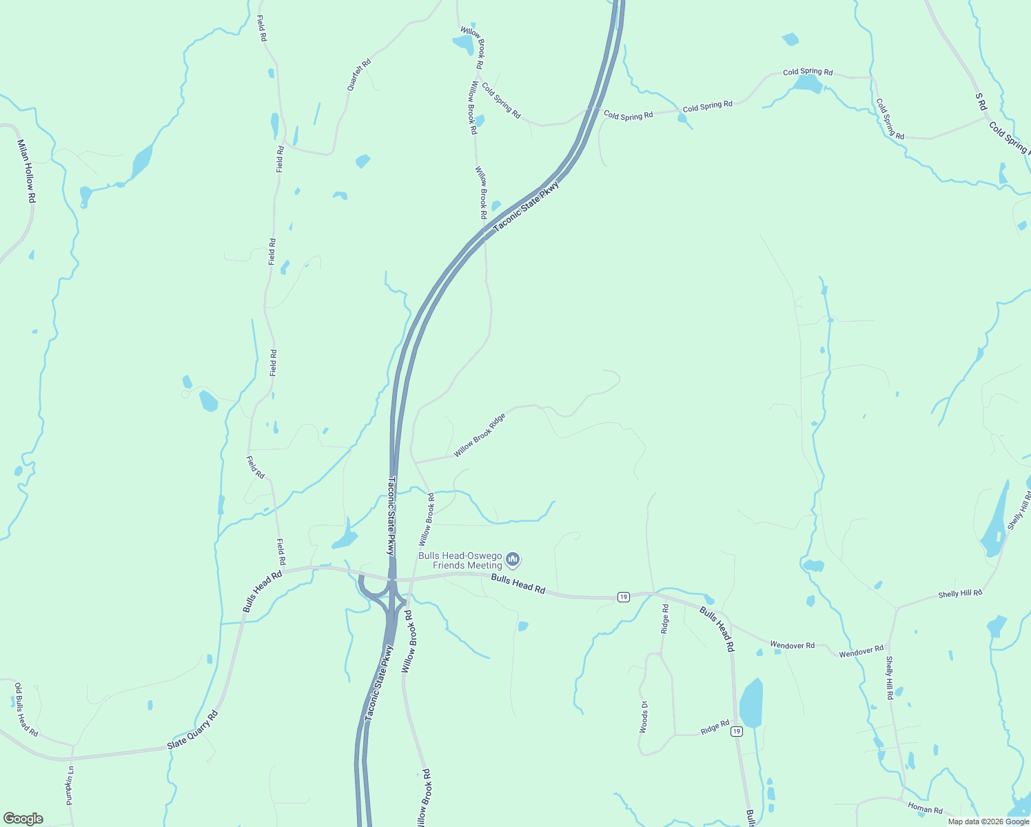 map of restaurants, bars, coffee shops, grocery stores, and more near 94 Willow Brook Ridge in Clinton Corners