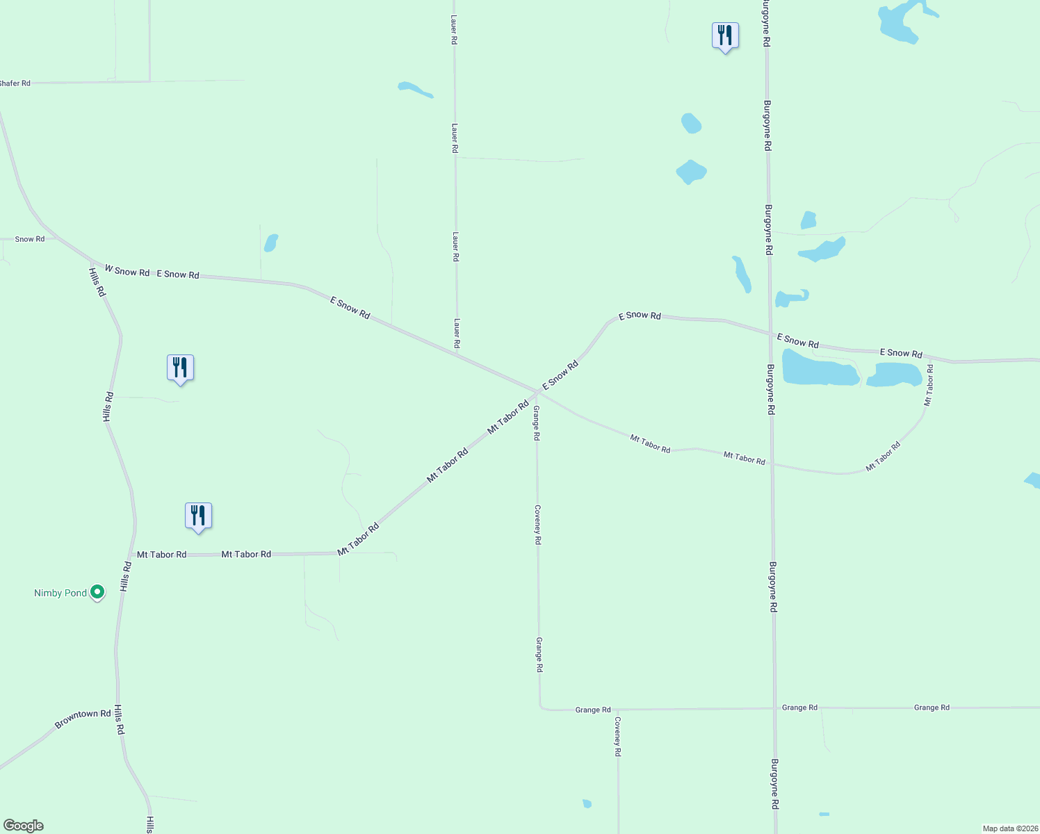 map of restaurants, bars, coffee shops, grocery stores, and more near 1024 Mount Tabor Road in Buchanan