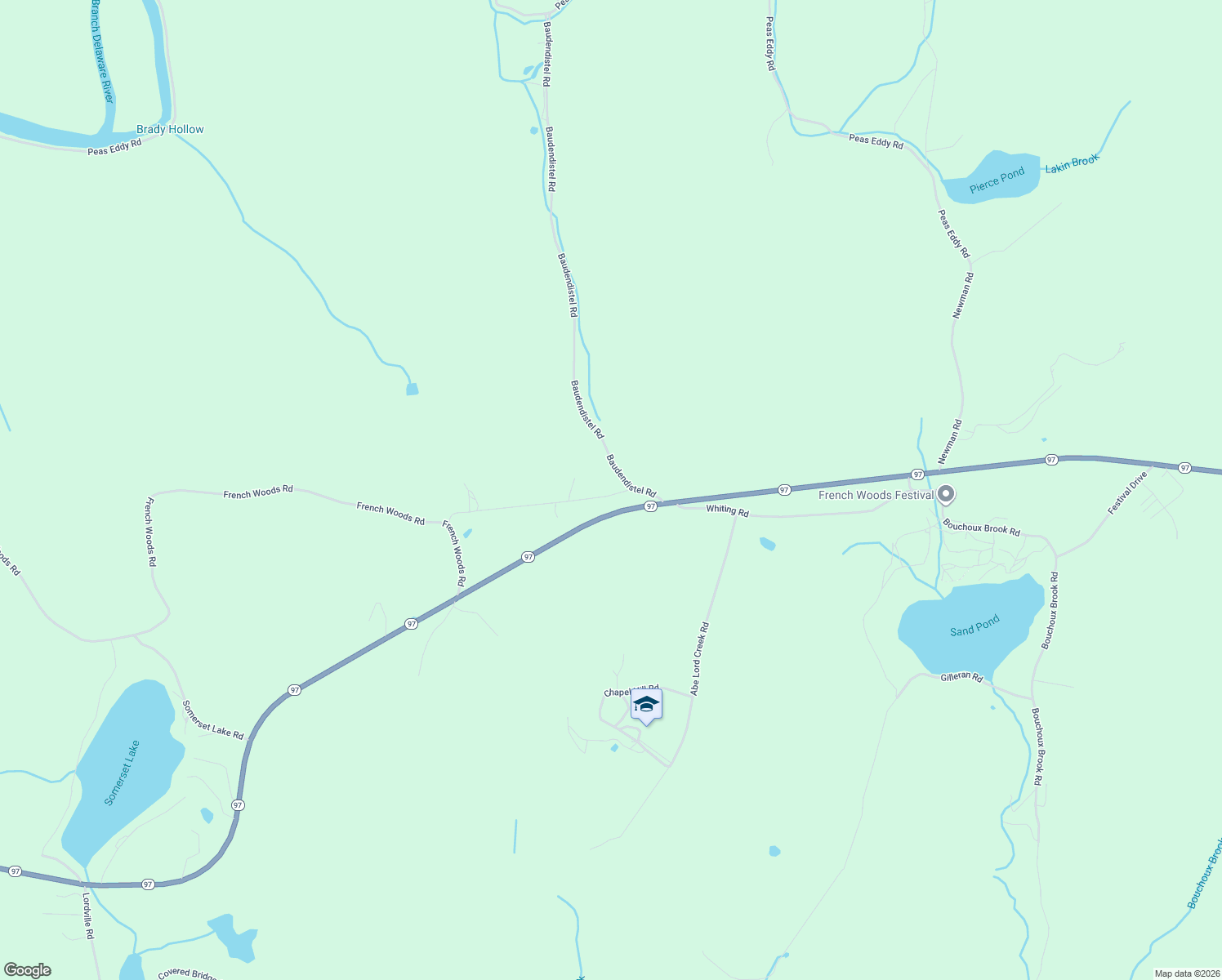 map of restaurants, bars, coffee shops, grocery stores, and more near 177 Baudendistel Rd in Hancock