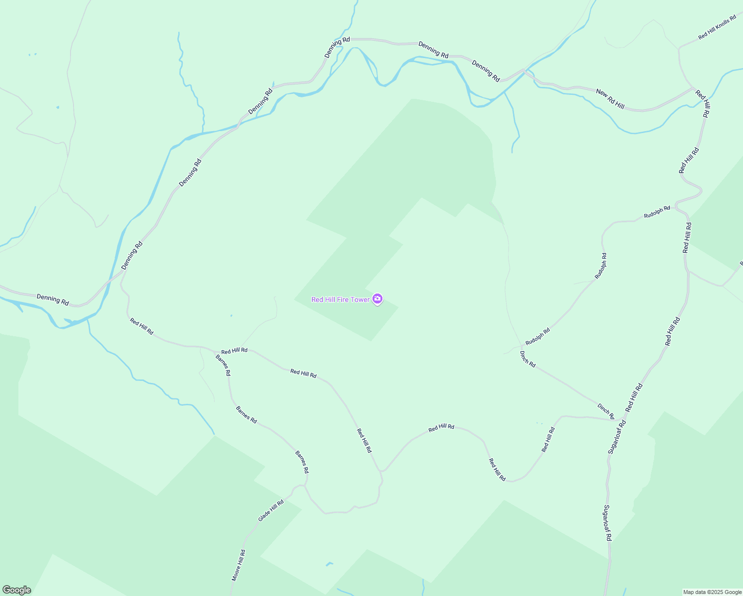 map of restaurants, bars, coffee shops, grocery stores, and more near Red Hill Road in Ulster County