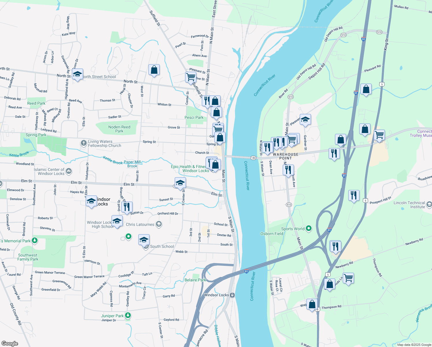 20 Main Street, Windsor Locks CT Walk Score