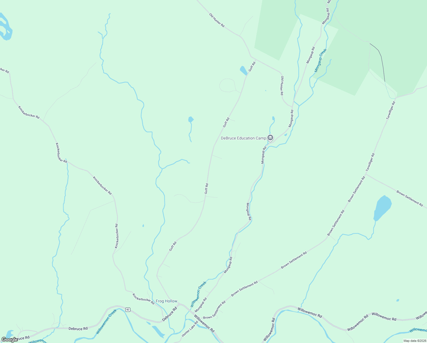map of restaurants, bars, coffee shops, grocery stores, and more near 251 Goff Road in Livingston Manor