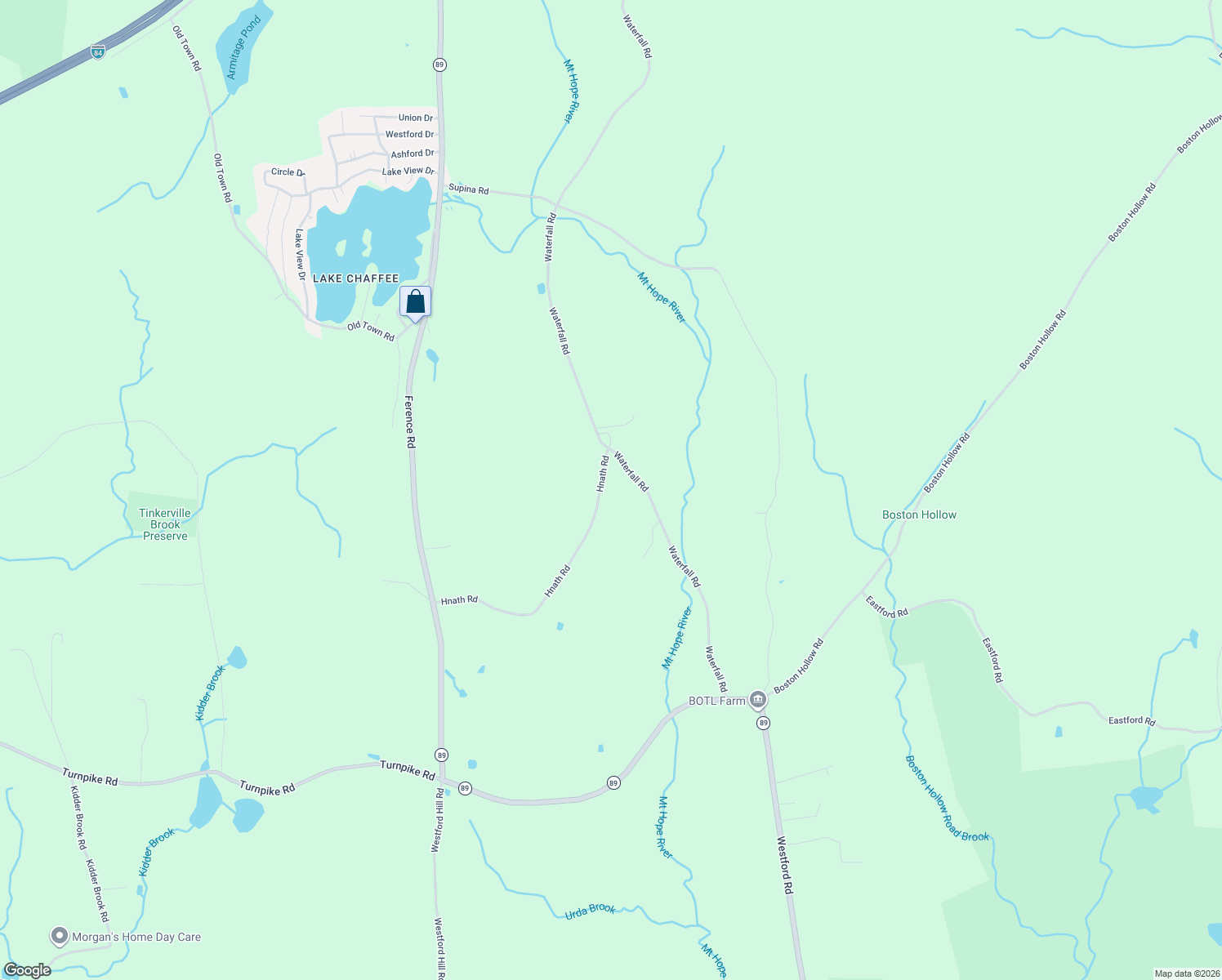 map of restaurants, bars, coffee shops, grocery stores, and more near 144 Hnath Road in Ashford