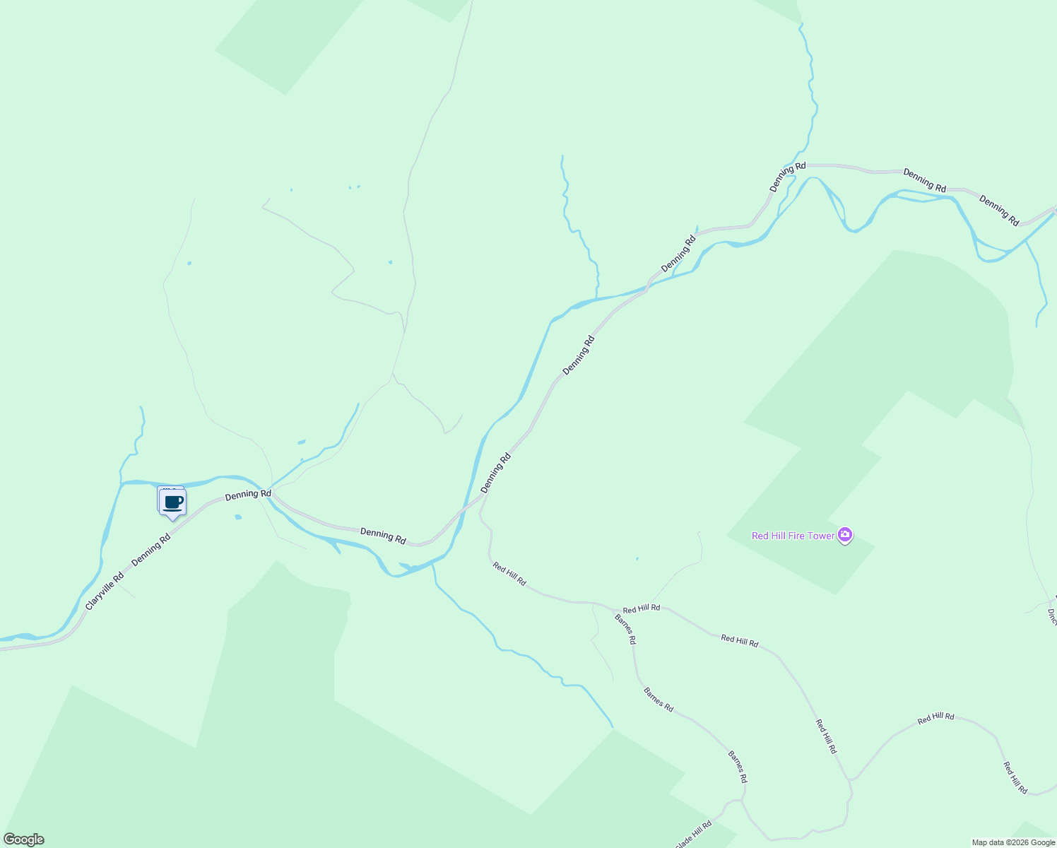 map of restaurants, bars, coffee shops, grocery stores, and more near 2071 Denning Road in Claryville