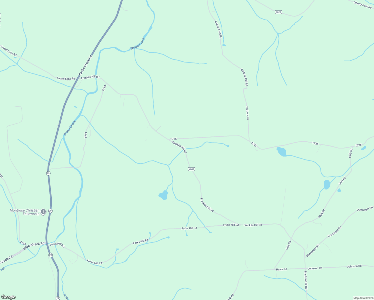 map of restaurants, bars, coffee shops, grocery stores, and more near 2526 Franklin Hill Road in Hallstead