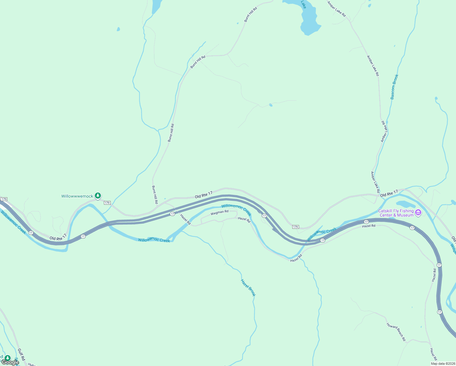 map of restaurants, bars, coffee shops, grocery stores, and more near 1400 Old Route 17 in Roscoe
