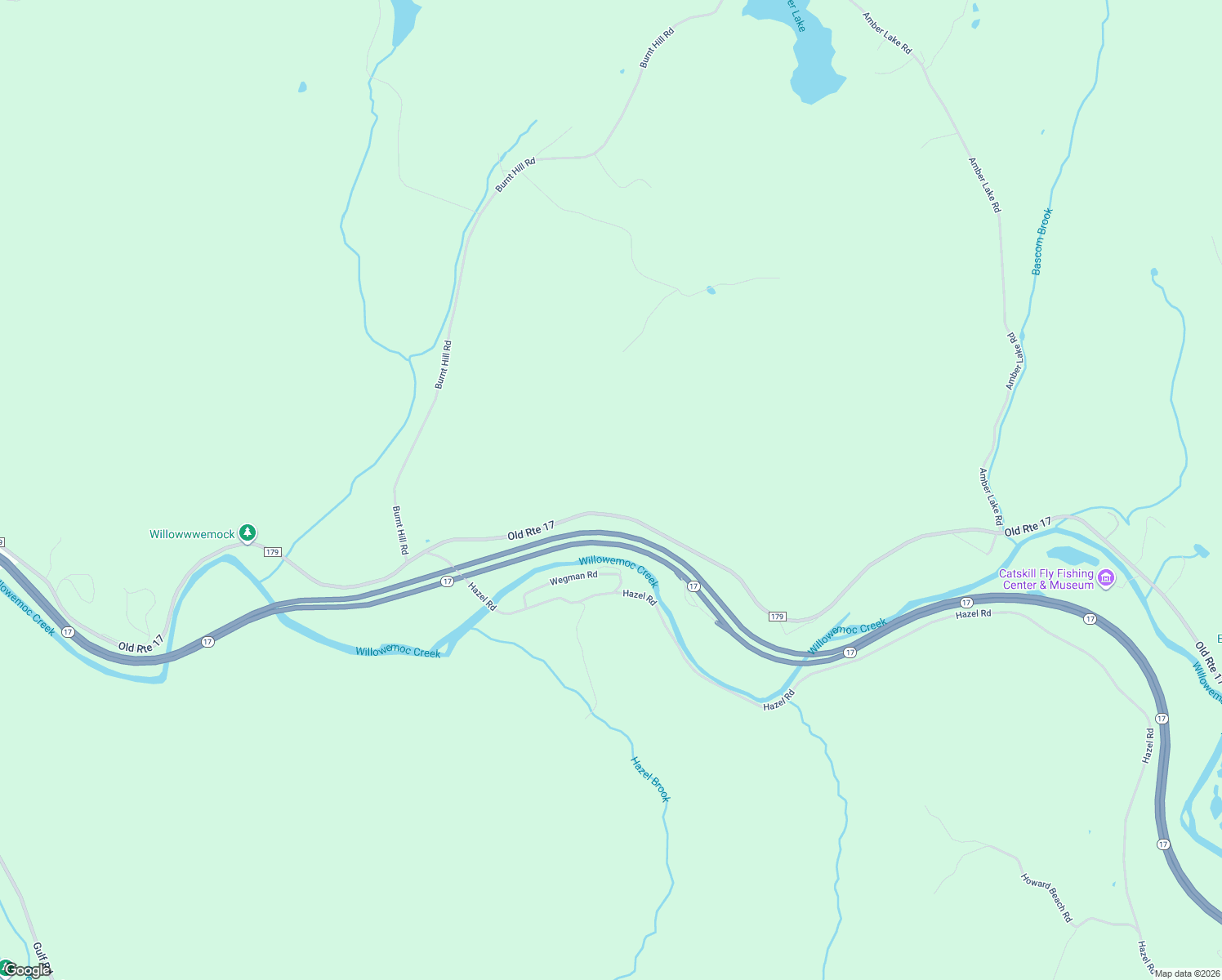 map of restaurants, bars, coffee shops, grocery stores, and more near 1400 Old Route 17 in Roscoe