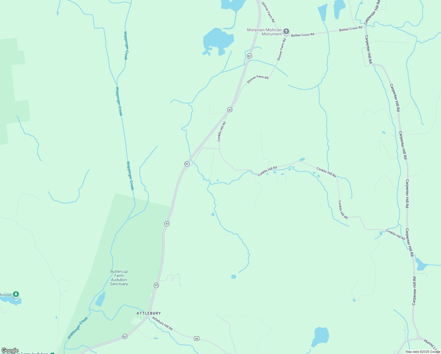 map of restaurants, bars, coffee shops, grocery stores, and more near 21 Aberdeen Ln in Stanfordville