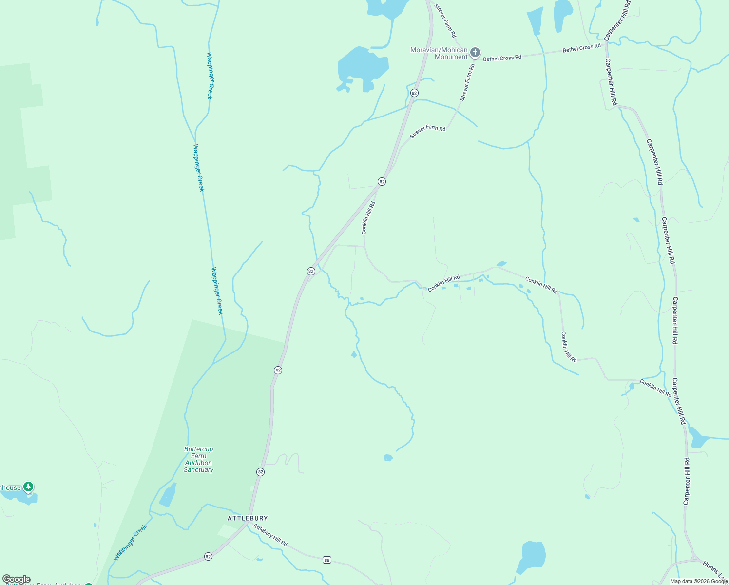 map of restaurants, bars, coffee shops, grocery stores, and more near 21 Aberdeen Lane in Stanfordville